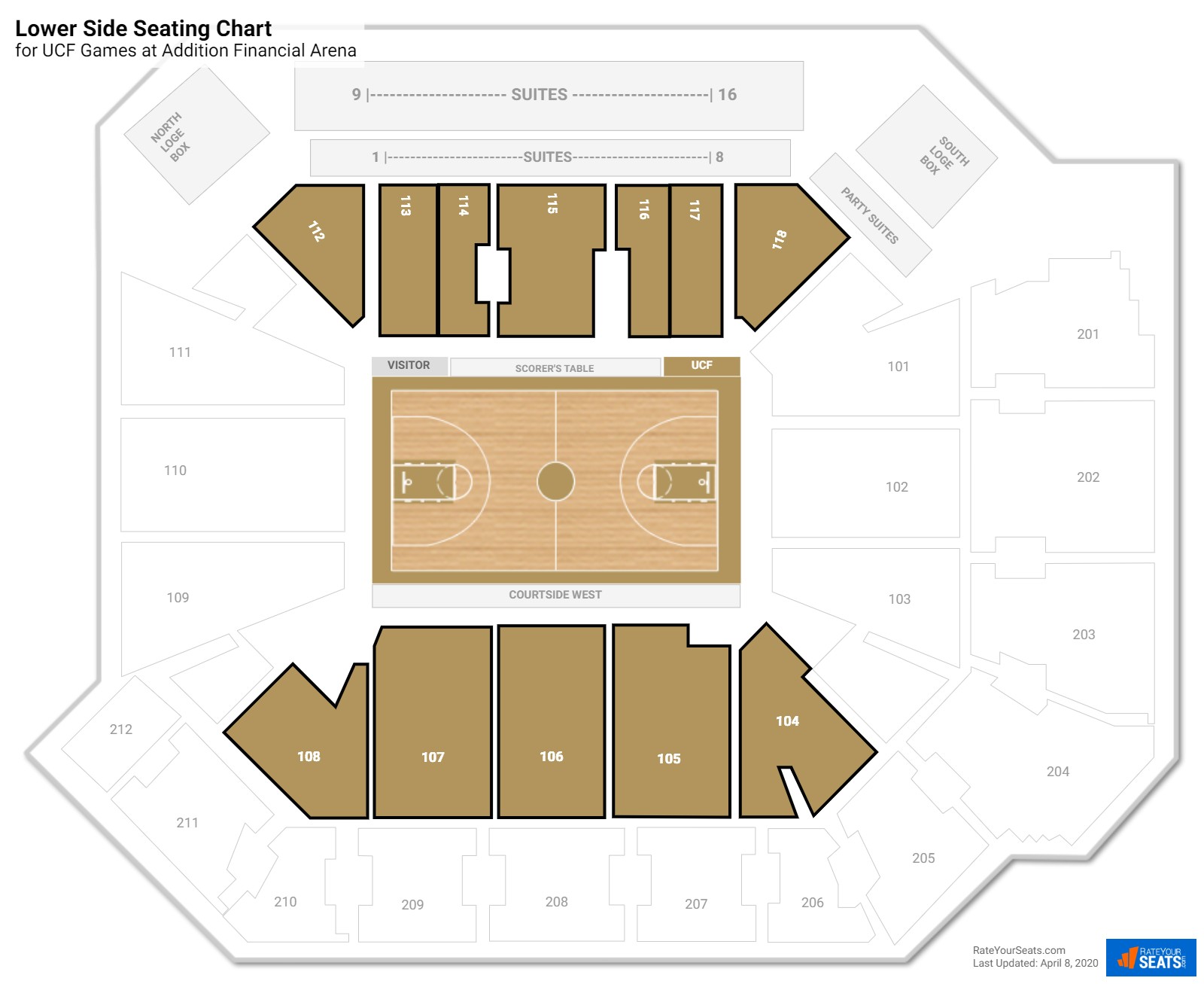 Ucf Seating Chart