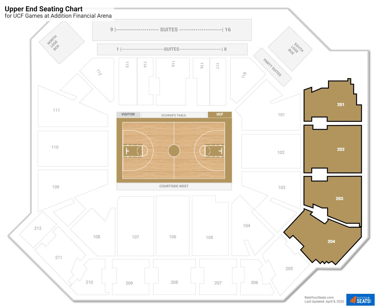 Addition Financial Arena Seating Chart