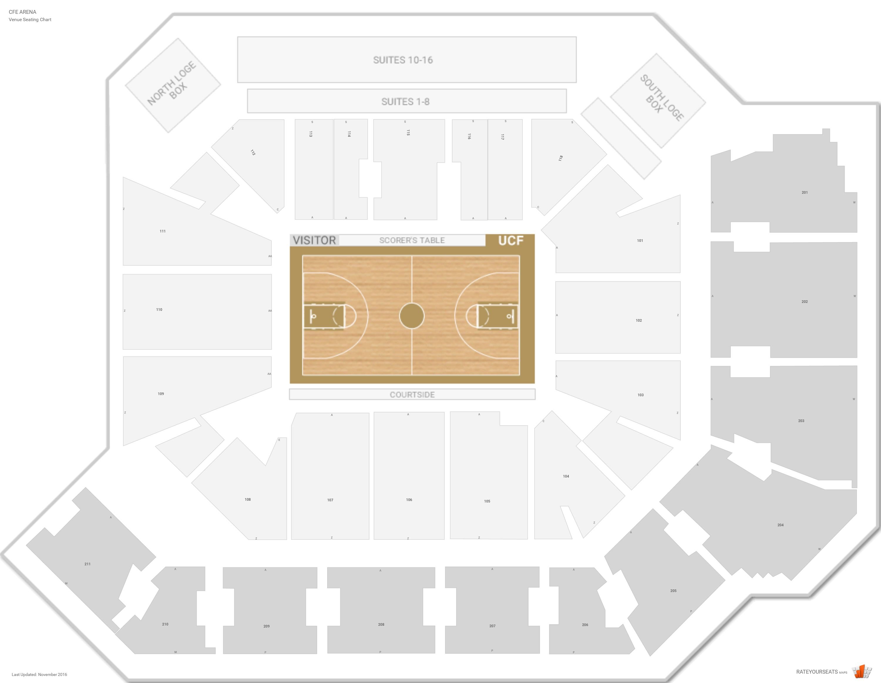 Ucf Seating Chart