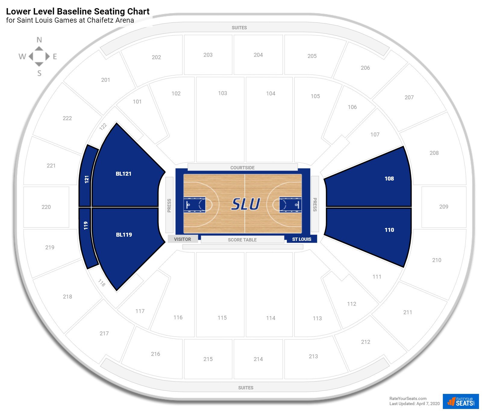 Chaifetz Arena At Saint Louis University Seating Chart