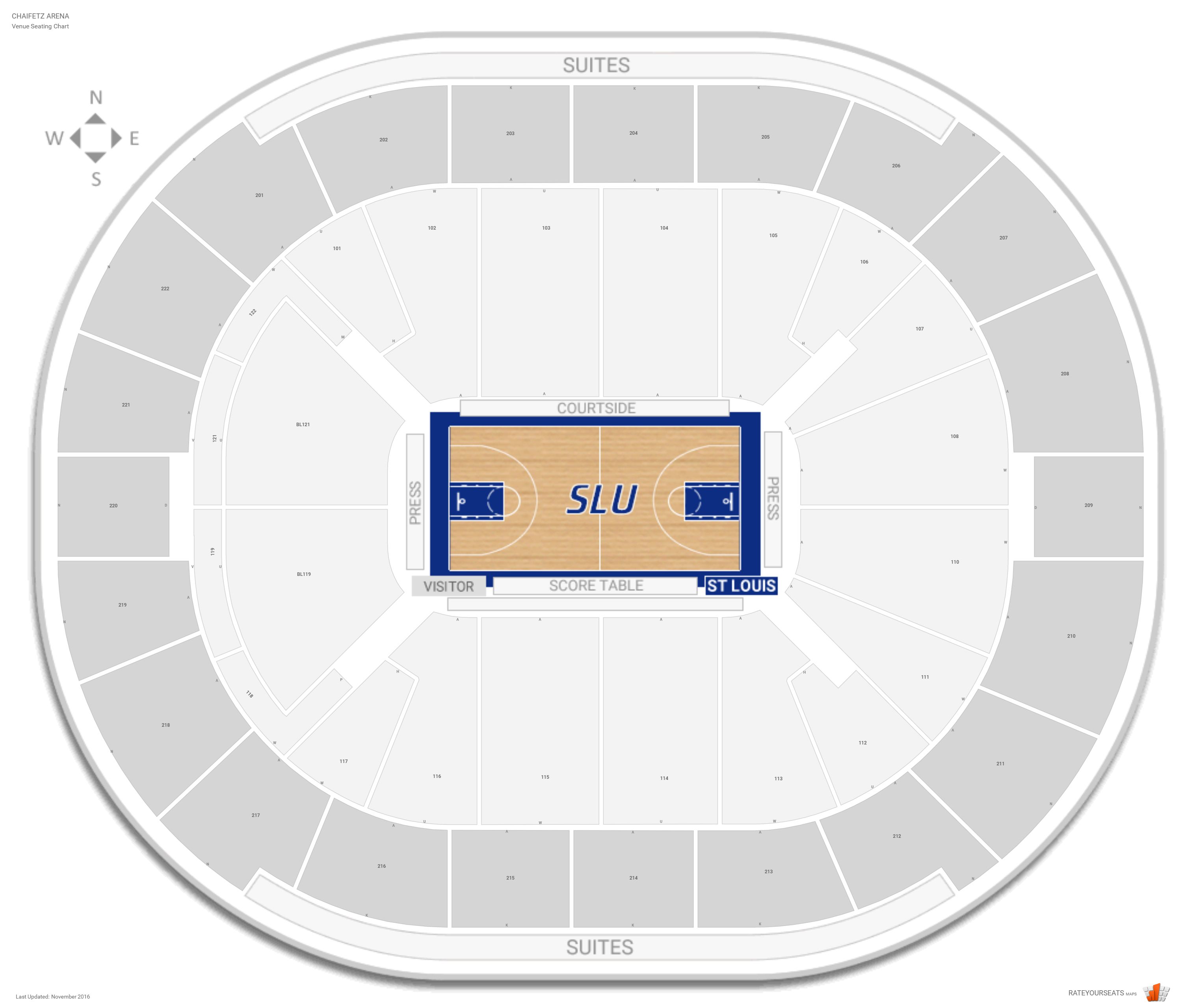 Chaifetz Arena At Saint Louis University Seating Chart