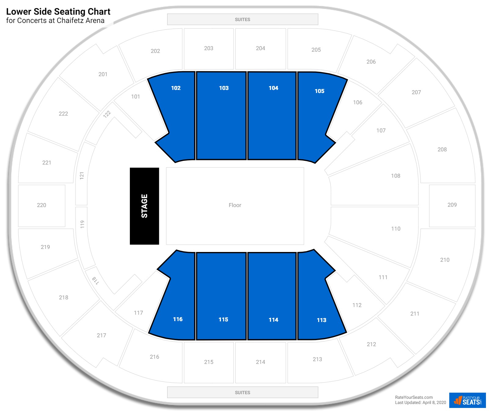 Chaifetz Arena Seating Chart Rows