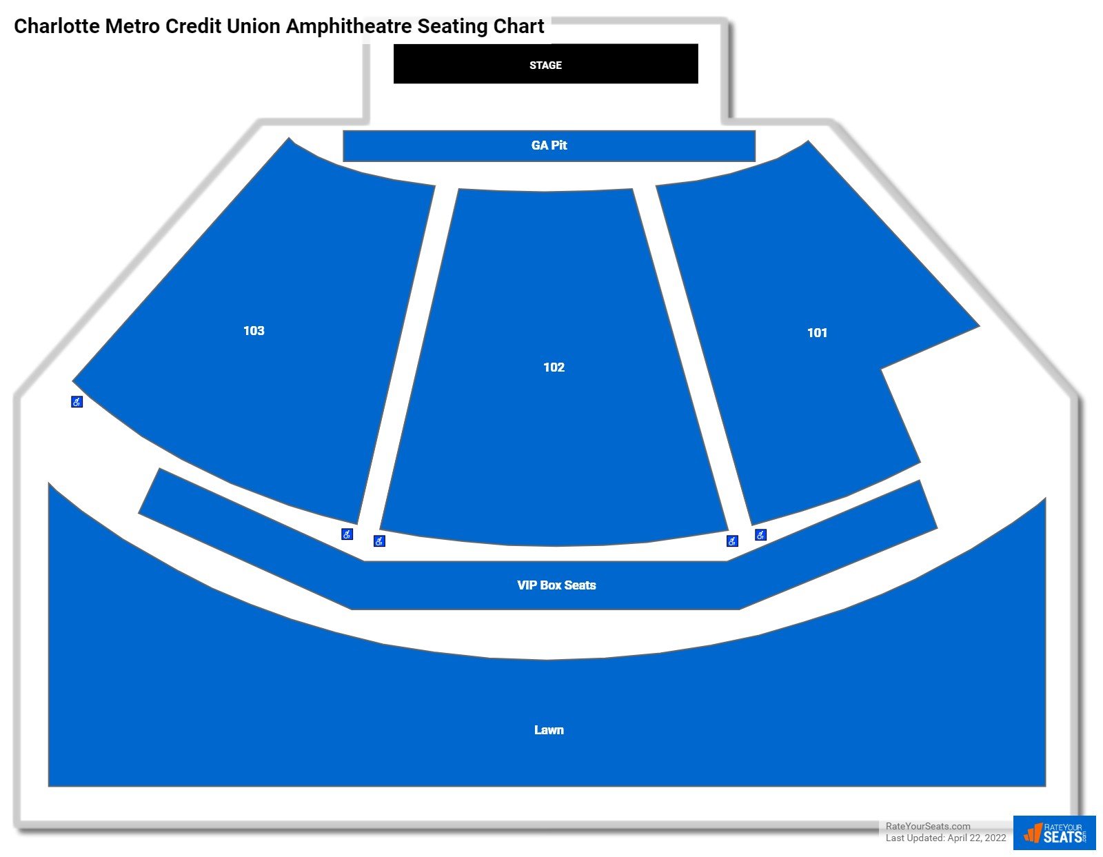 Charlotte Metro Credit Union Amphitheatre Concert Seating Chart