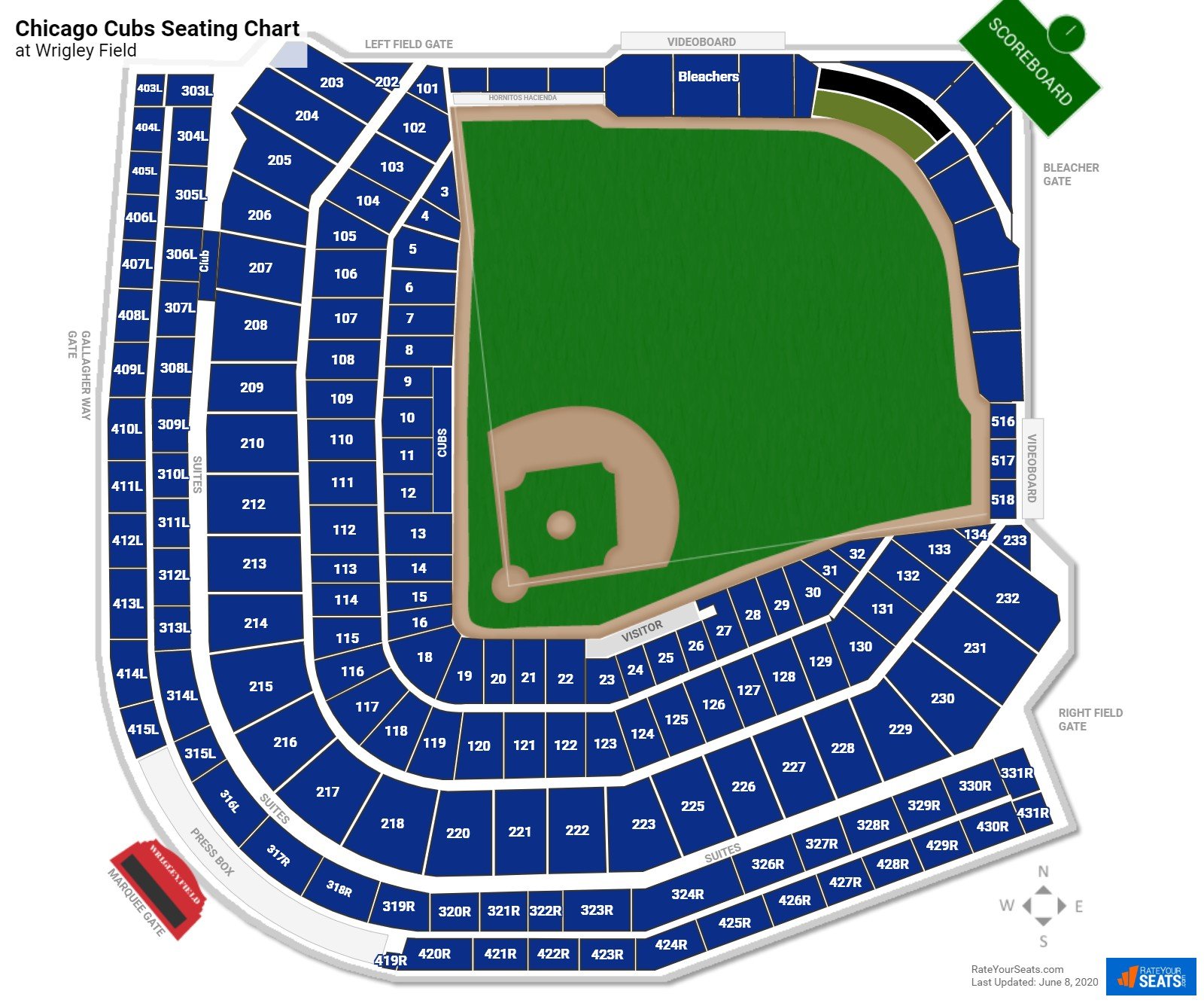 south bend cubs stadium seating chart