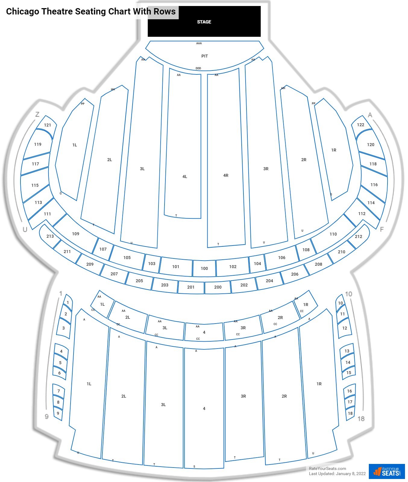 Chicago Theatre Seating Rateyourseats Com