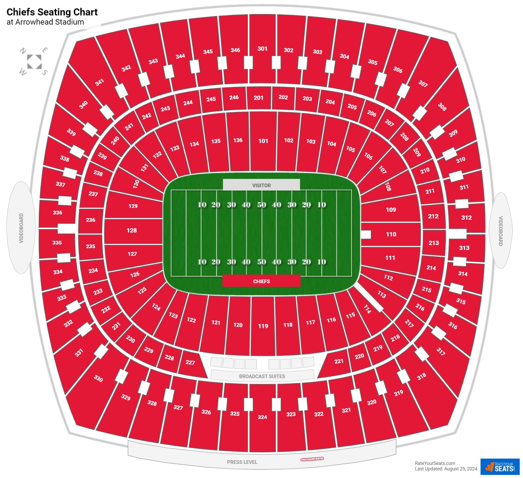 Kc Arrowhead Seating Chart