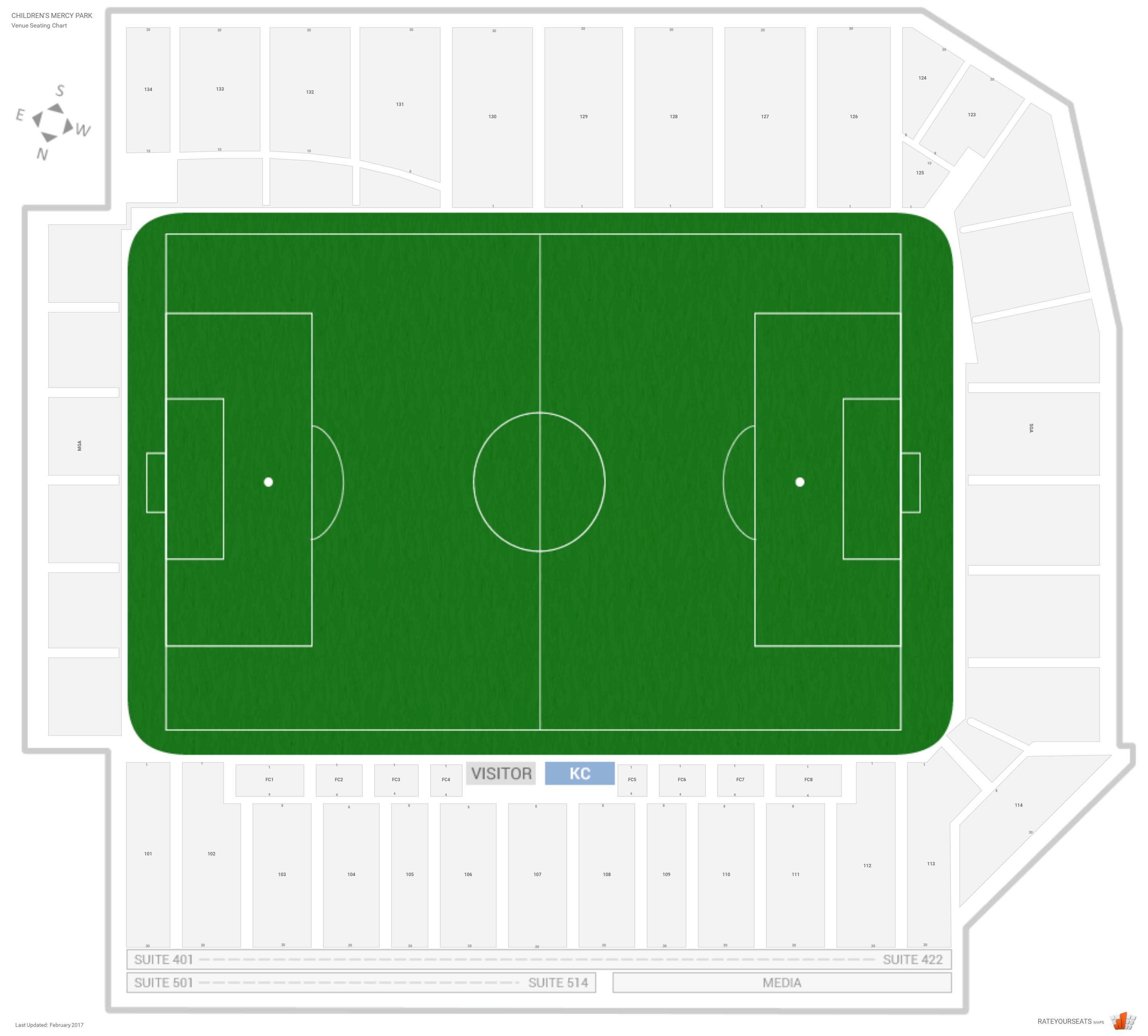 Children S Mercy Park Seating Chart