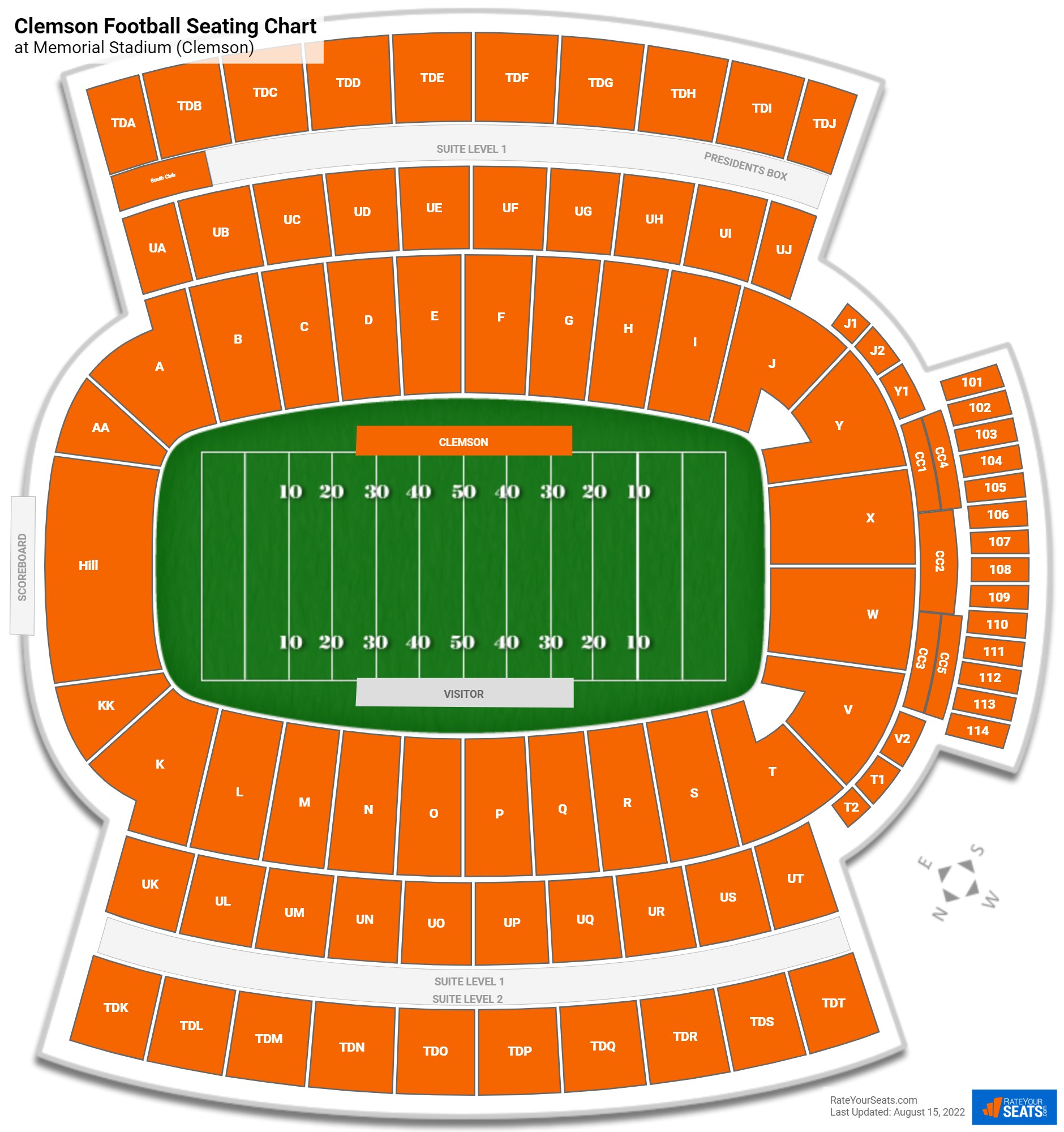 [Letter3 5] Memorial Stadium Seating Chart - b9ce2aa