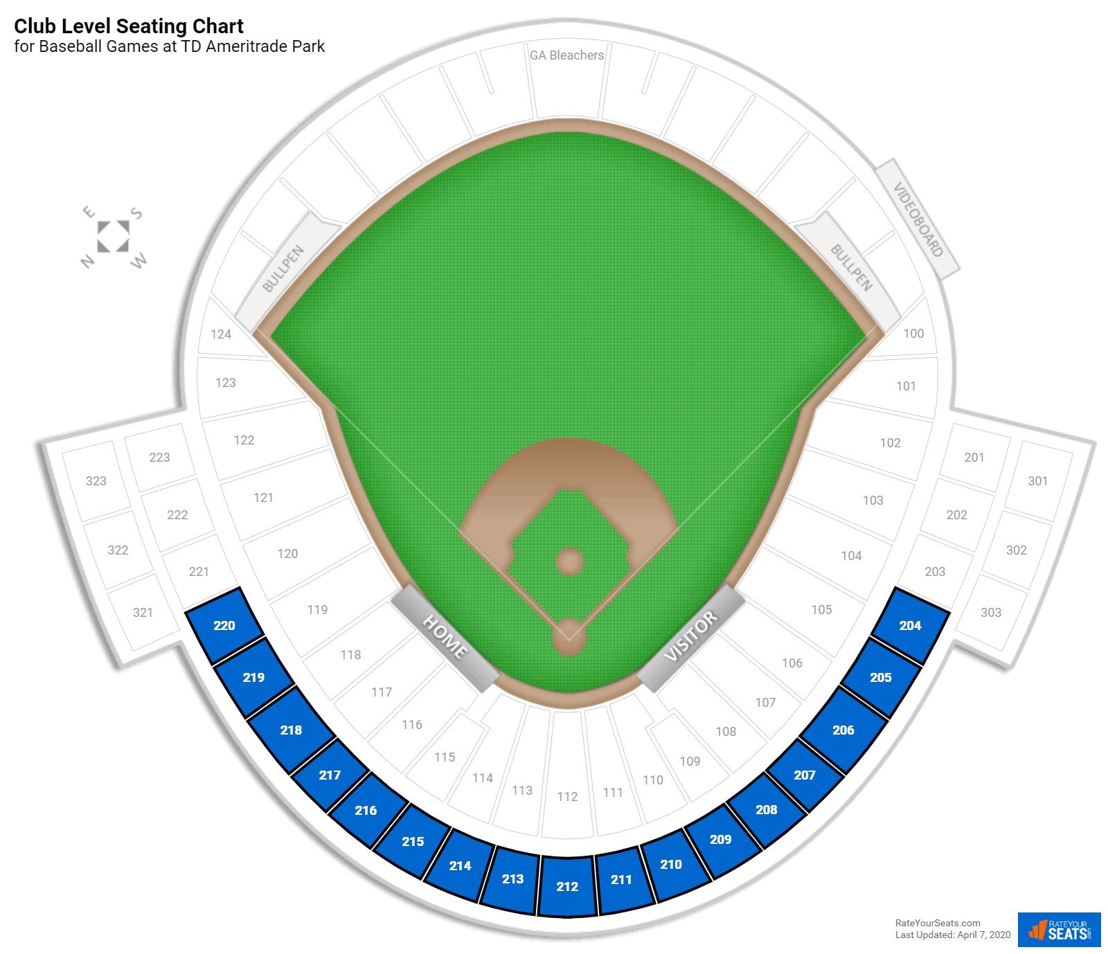 TD Ameritrade Park Seating for Baseball - RateYourSeats.com