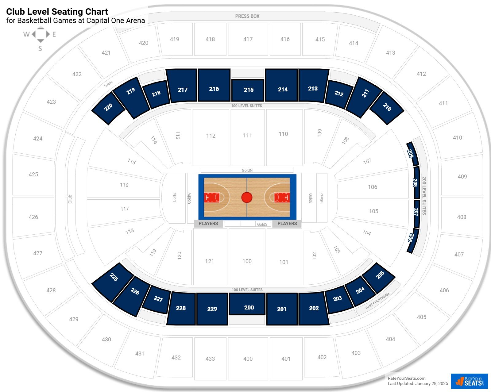 Capital One Arena Club Level