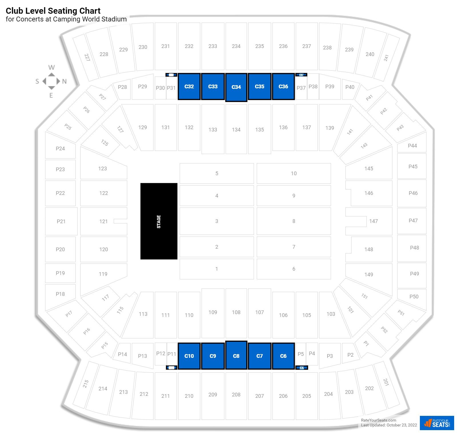 Club Level At Camping World Stadium