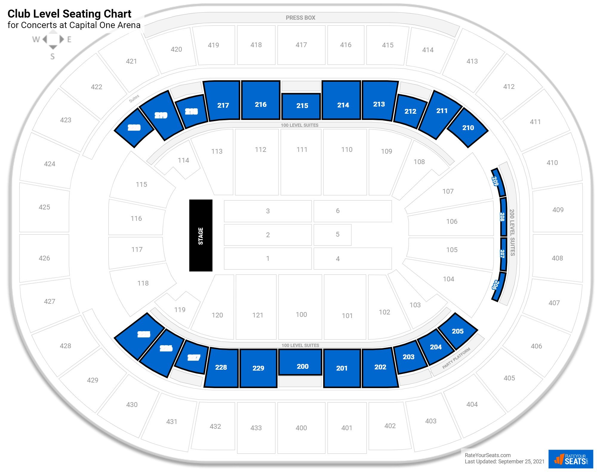 Capital One Arena Club Level