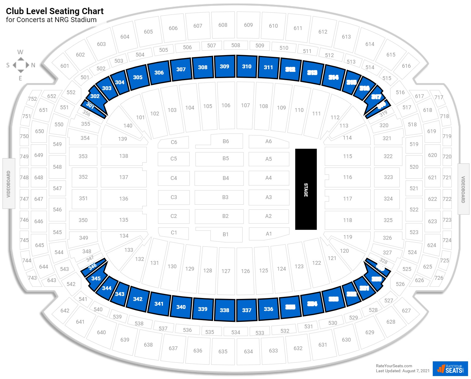 Section 319 at NRG Stadium 