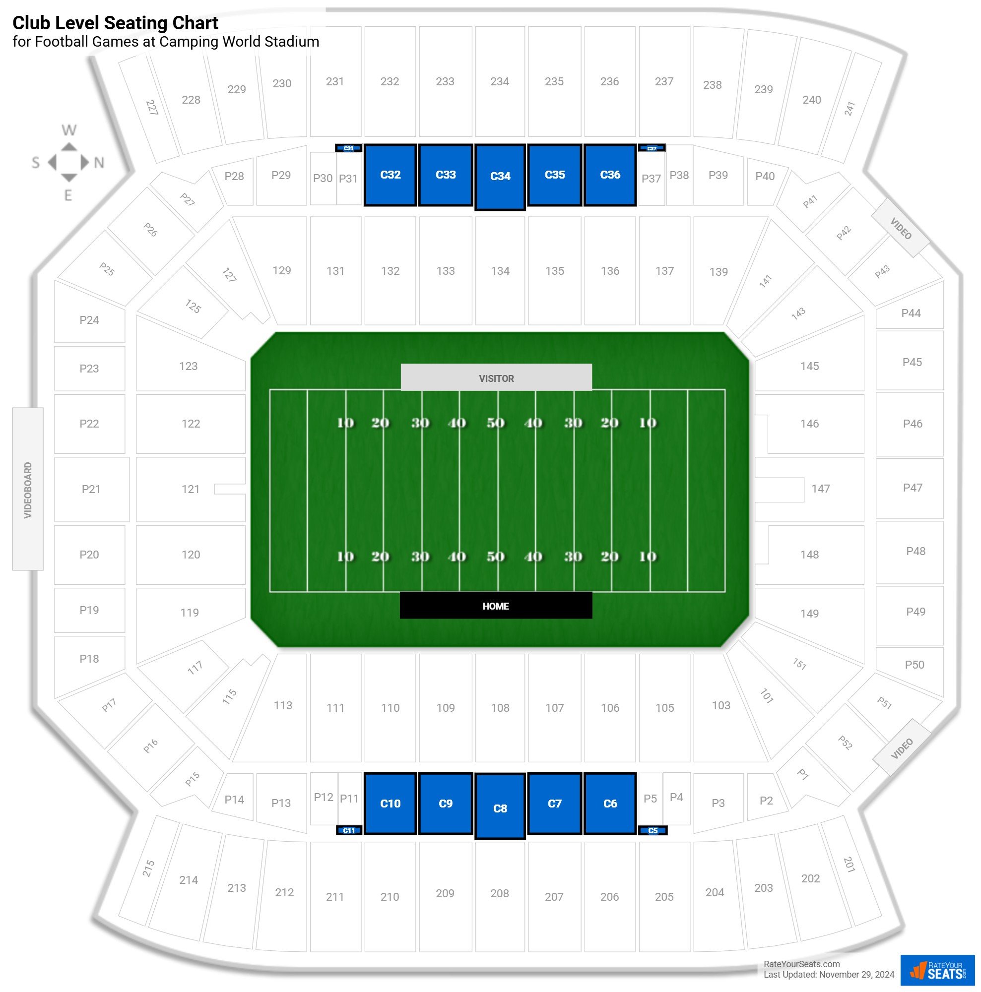 Club Level At Camping World Stadium