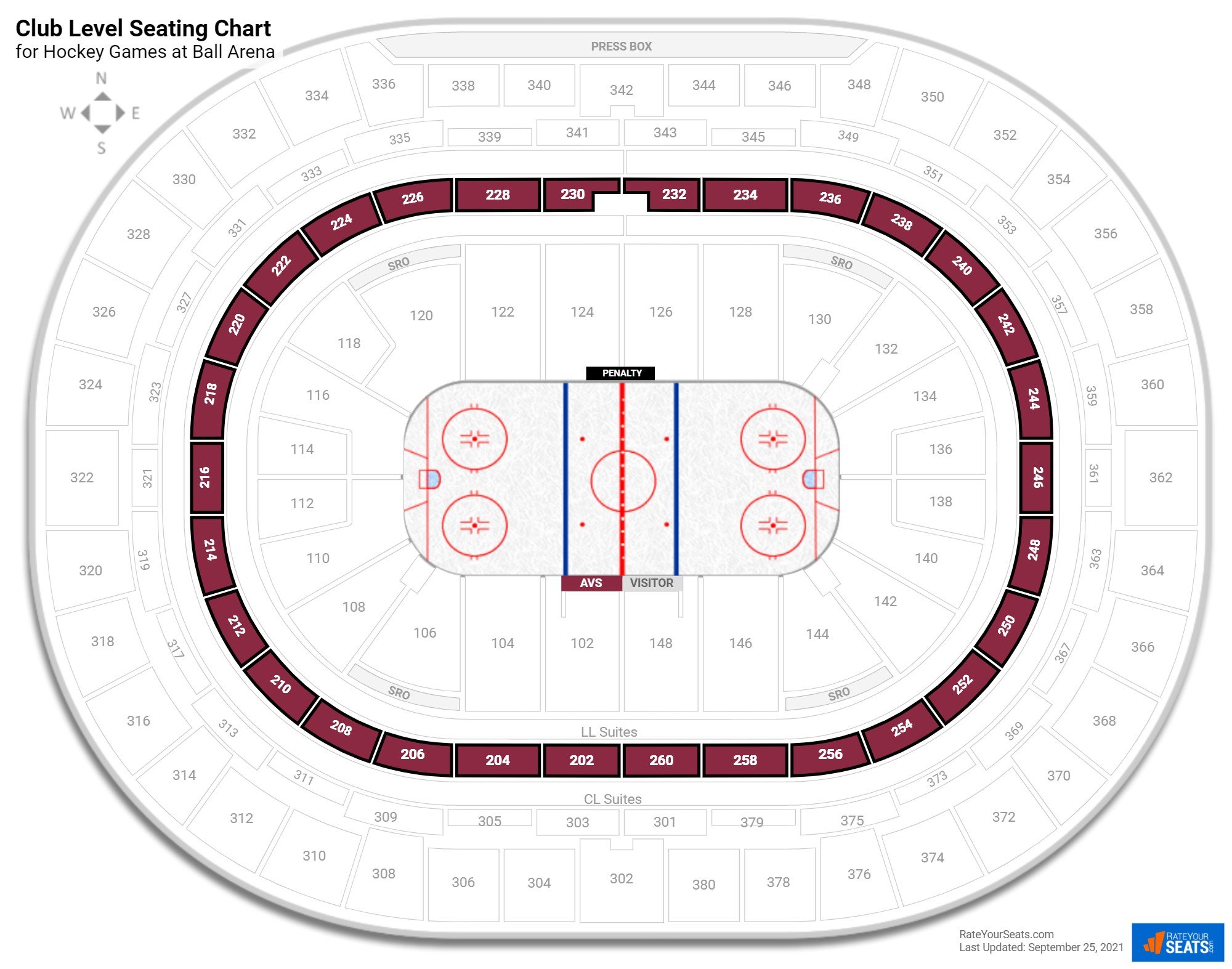 Ball Arena Seating Chart + Rows, Seats and Club Info