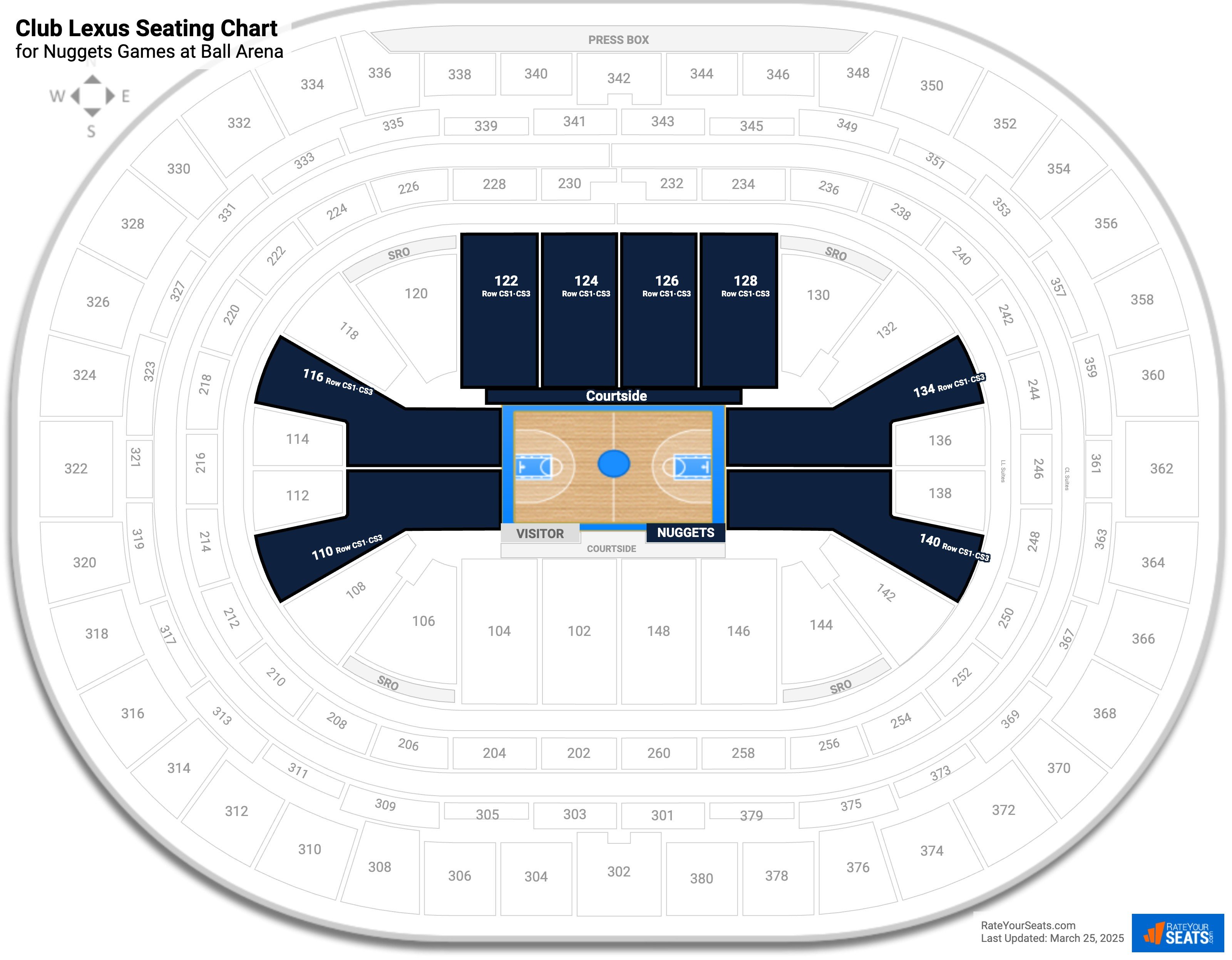 Club Lexus At Ball Arena Rateyourseats Com