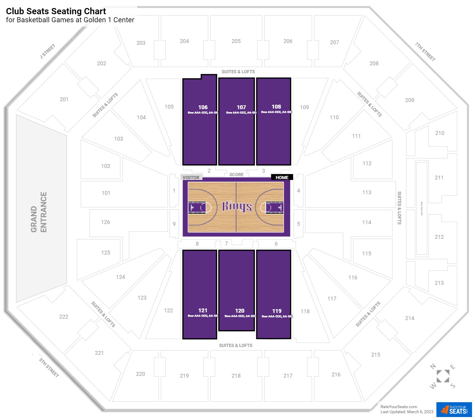 Club Seats At Golden 1 Center Rateyourseats Com