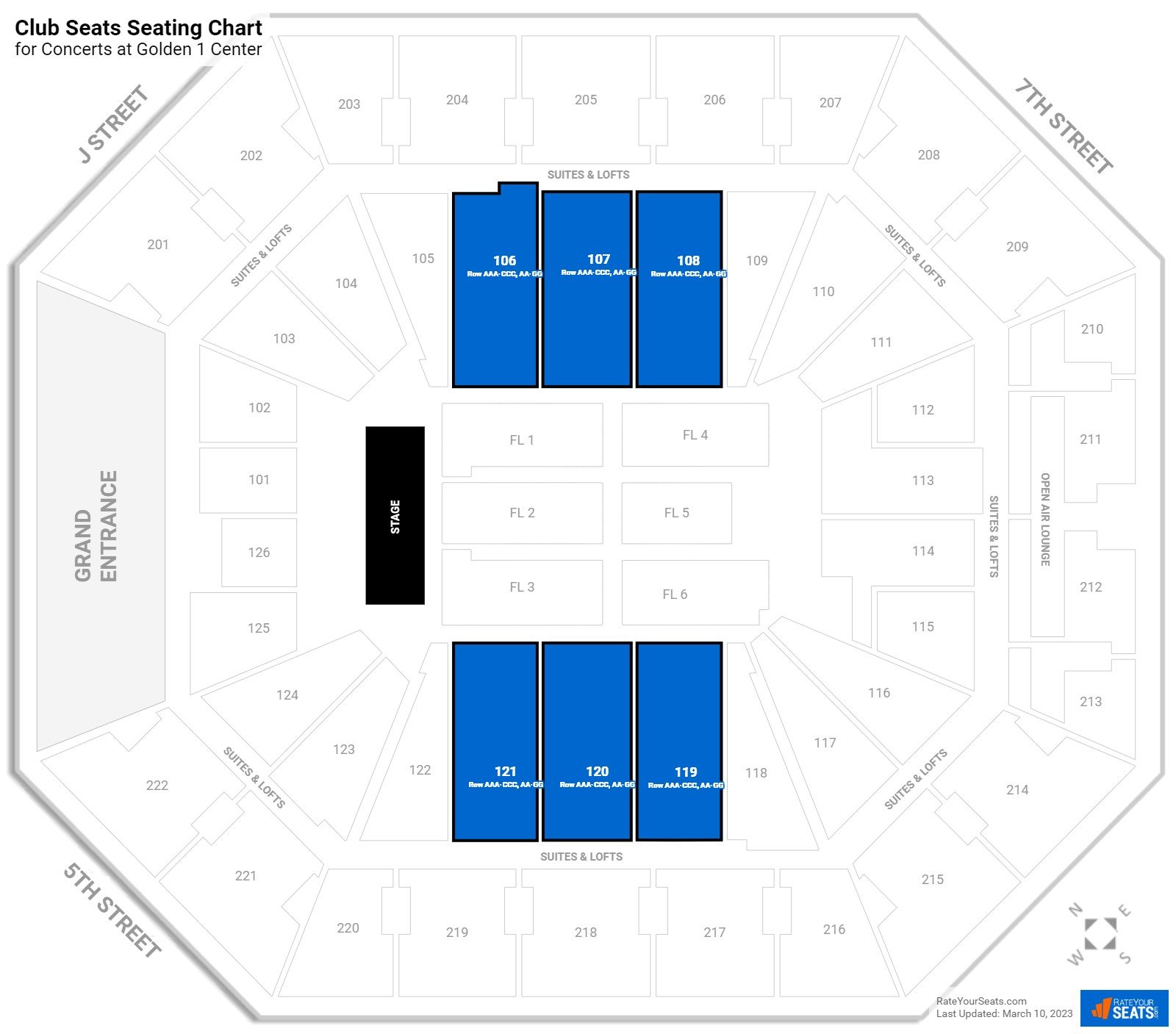 Club Seats At Golden 1 Center Rateyourseats Com