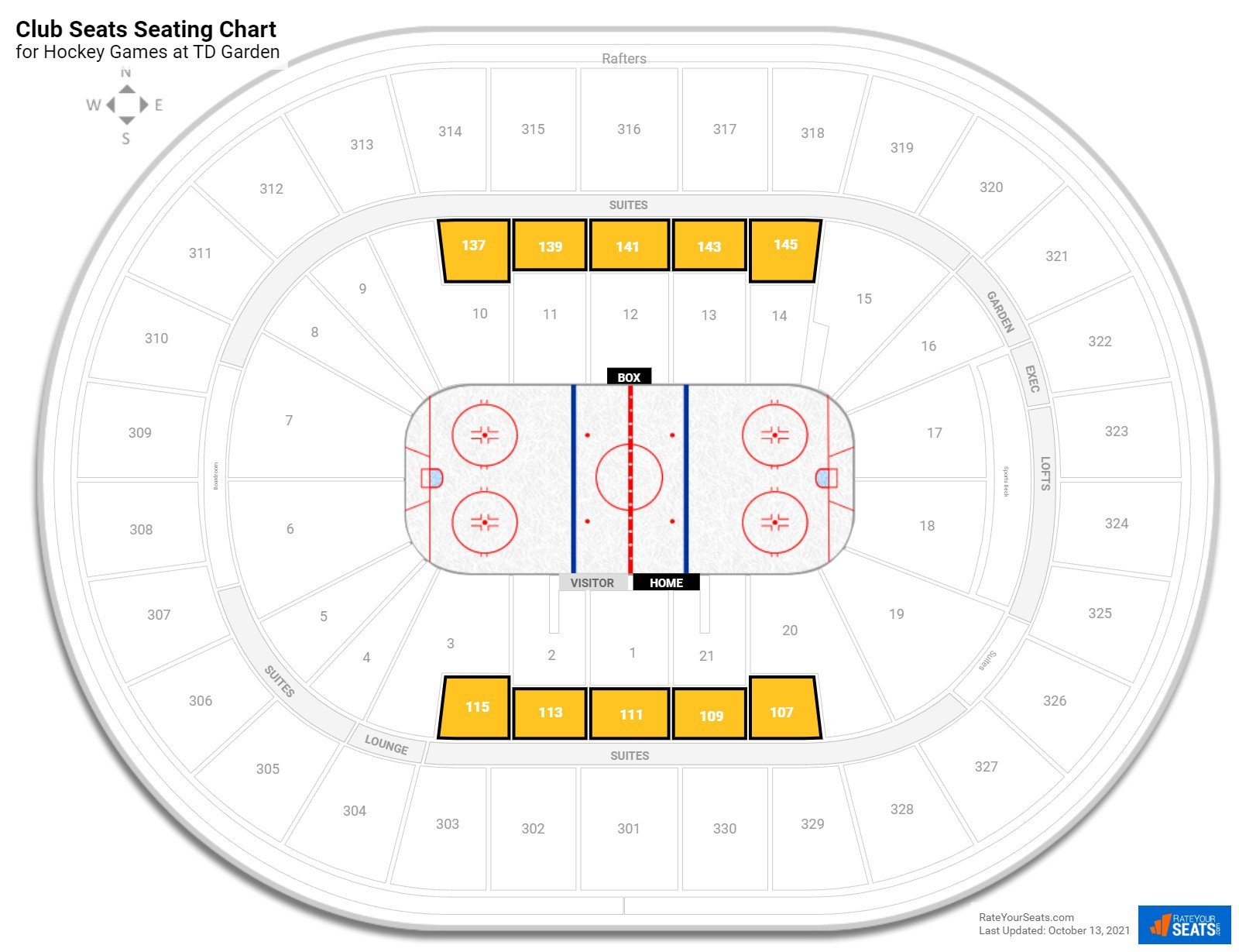 Club Seats At Td Garden Rateyourseats Com