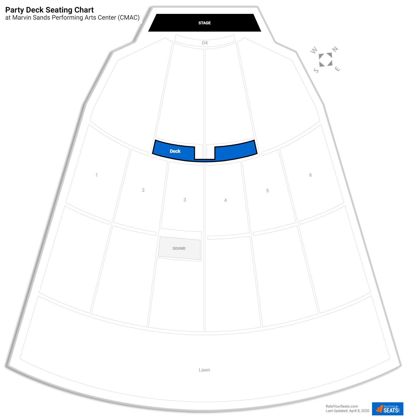 Marvin Sands Performing Arts Center Seating Chart