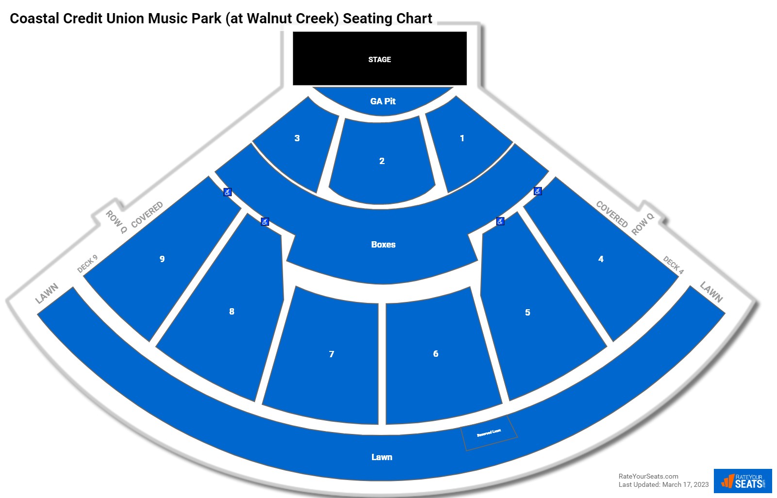 Coastal Credit Union Music Park Seating Chart Rateyourseats Com