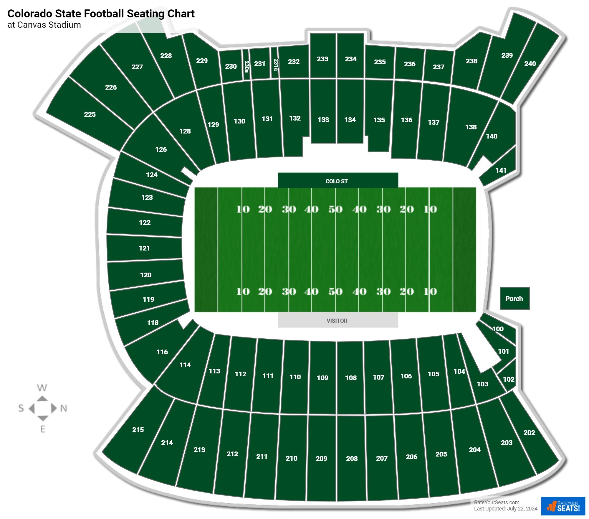 Canvas Stadium Seating Chart