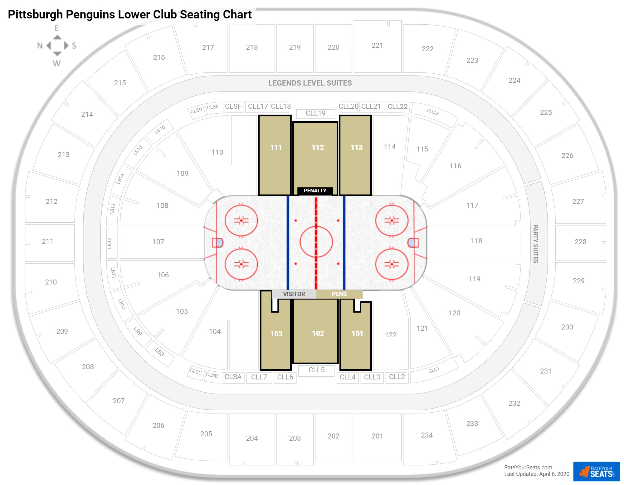 Ppg Paints Arena Hockey Seating Chart