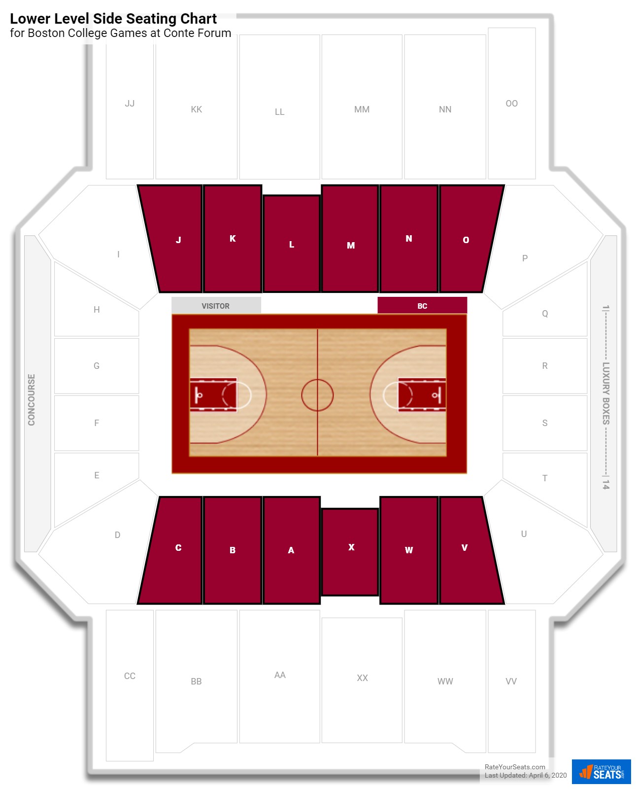 Boston College Stadium Seating Chart