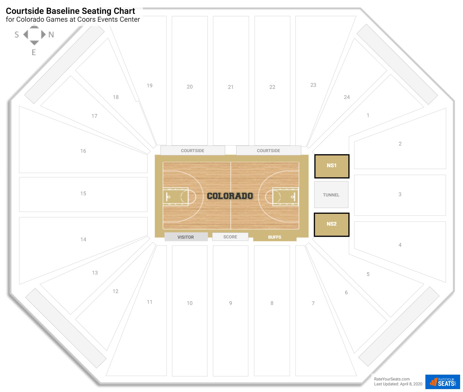 Coors Event Center Seating Chart