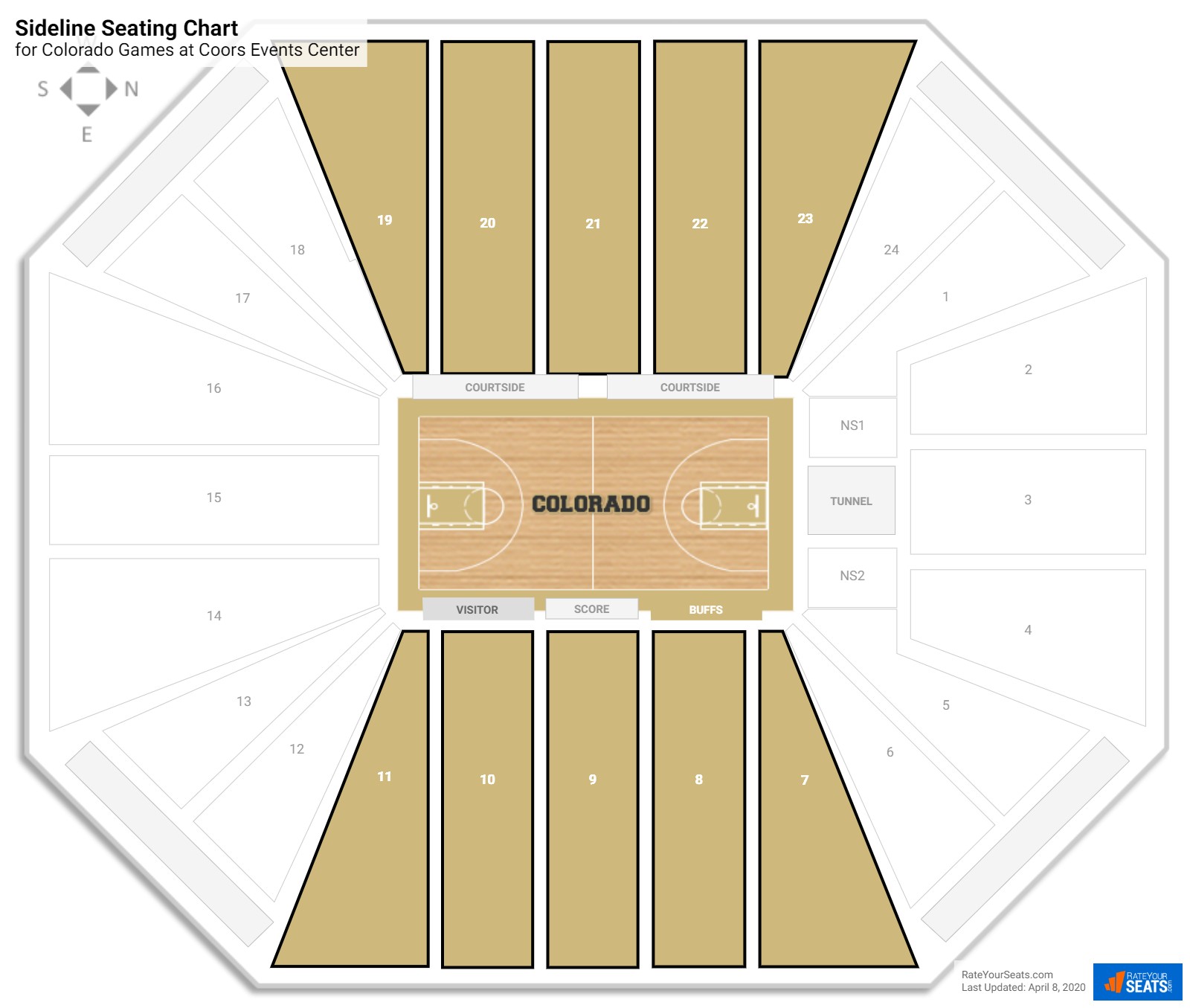 Coors Event Center Seating Chart