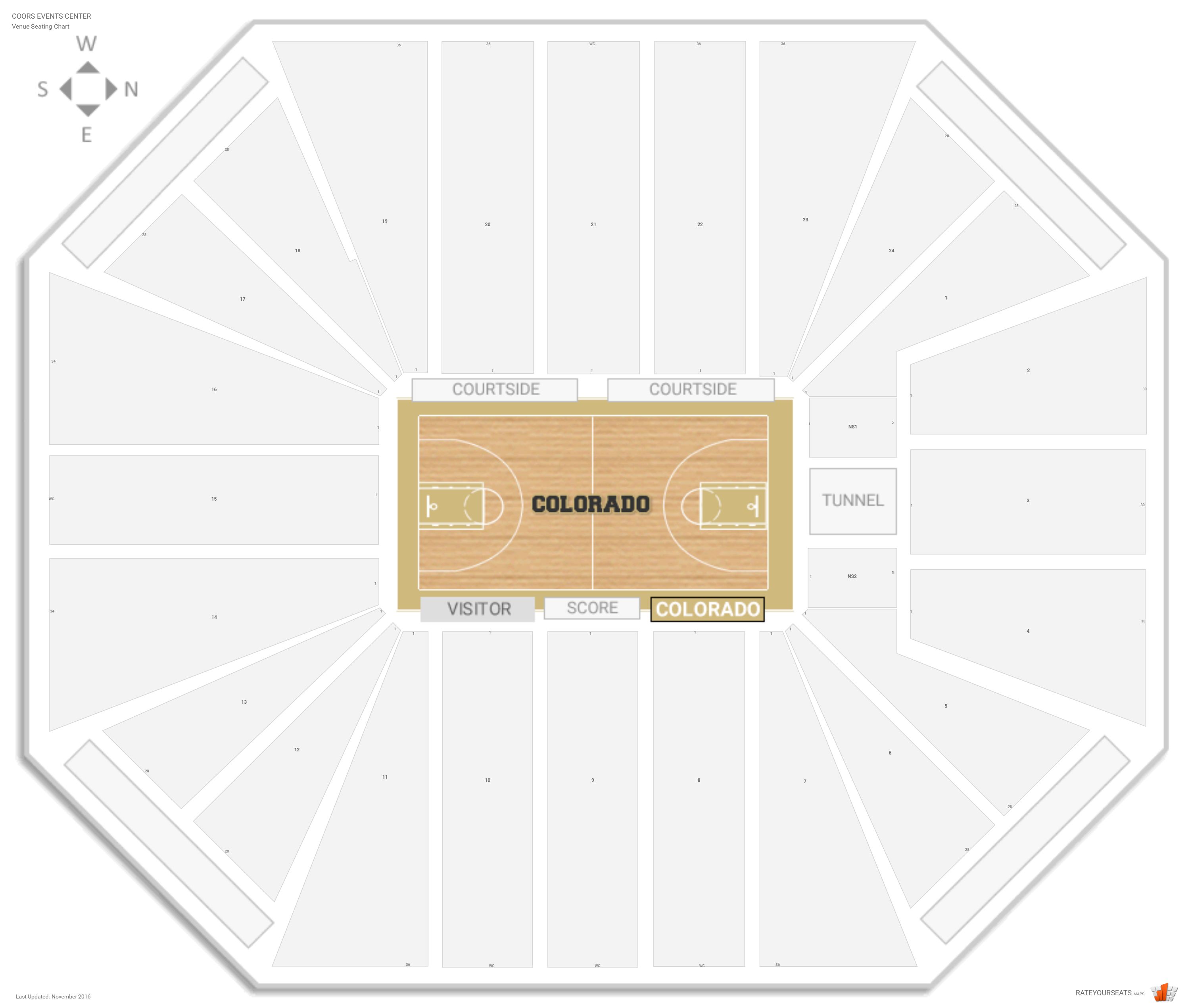 University Of Colorado Seating Chart