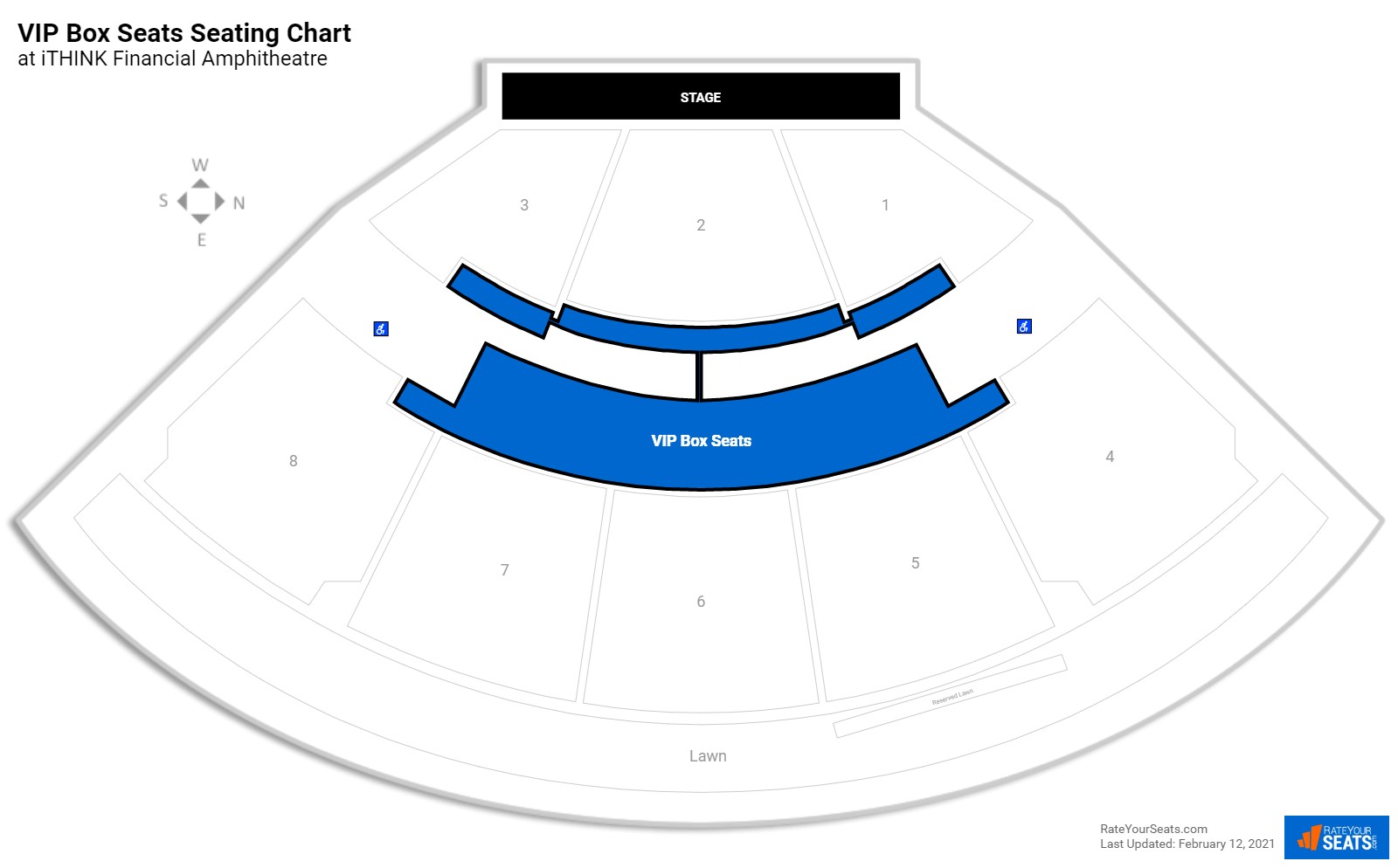 Cruzan Amphitheatre Seating Chart 3d