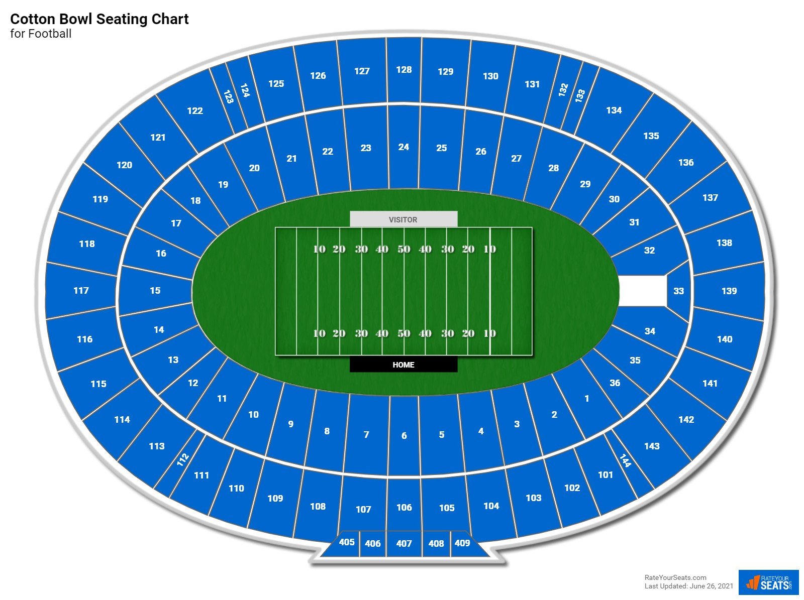 Cotton Bowl Football Seating Chart