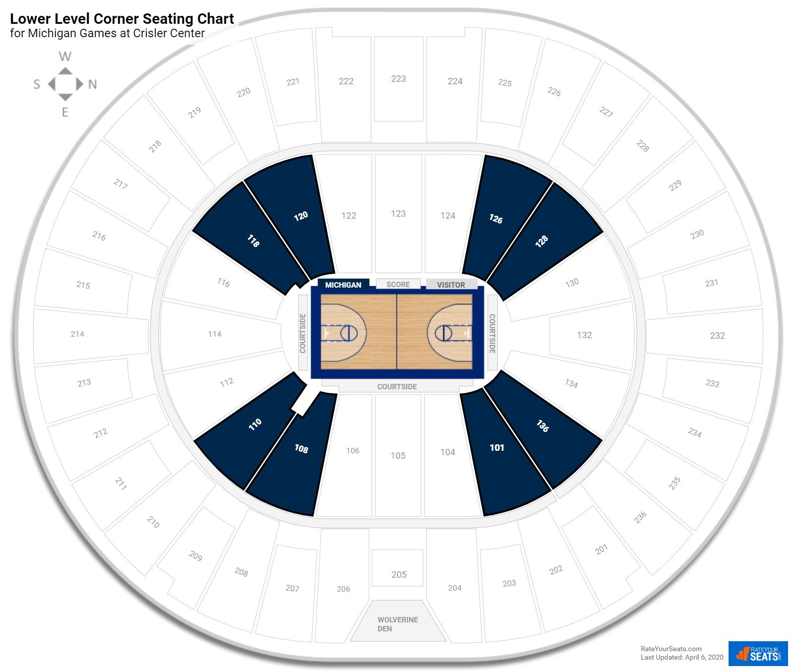 Crisler Arena Seating Chart With Rows