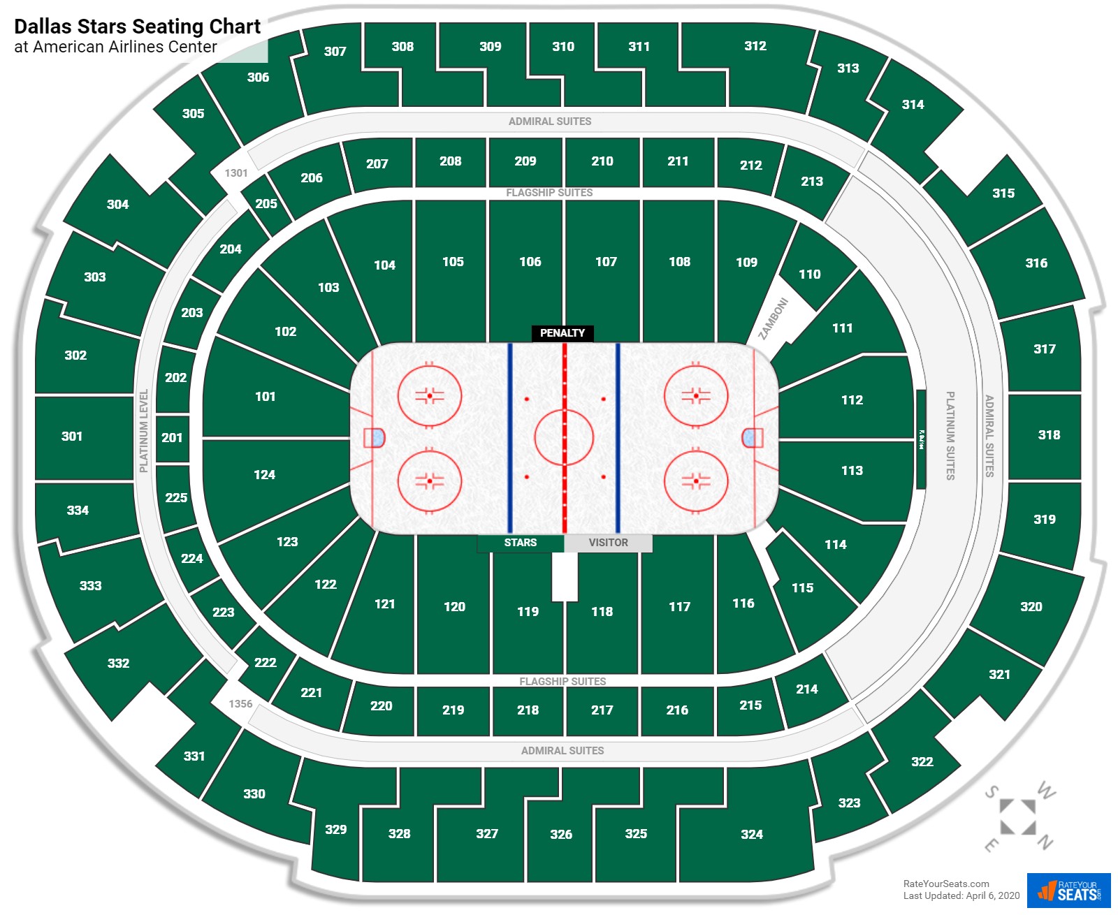 American airlines center dallas seating chart