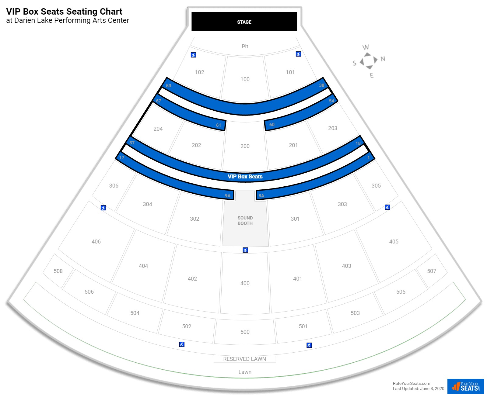 Live Nation Darien Lake Seating Chart