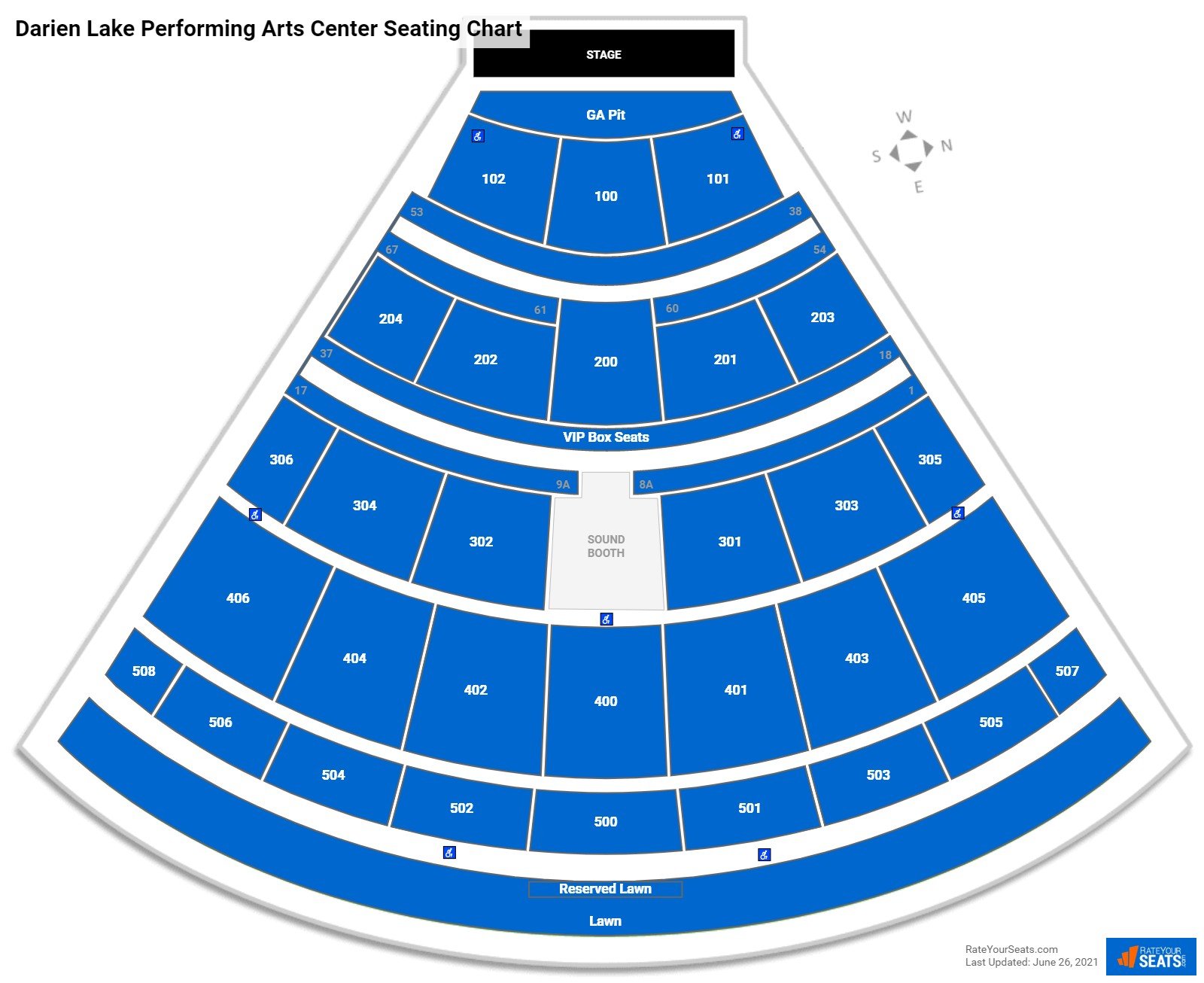 Darien Lake Amphitheater Seating Chart Rateyourseats Com