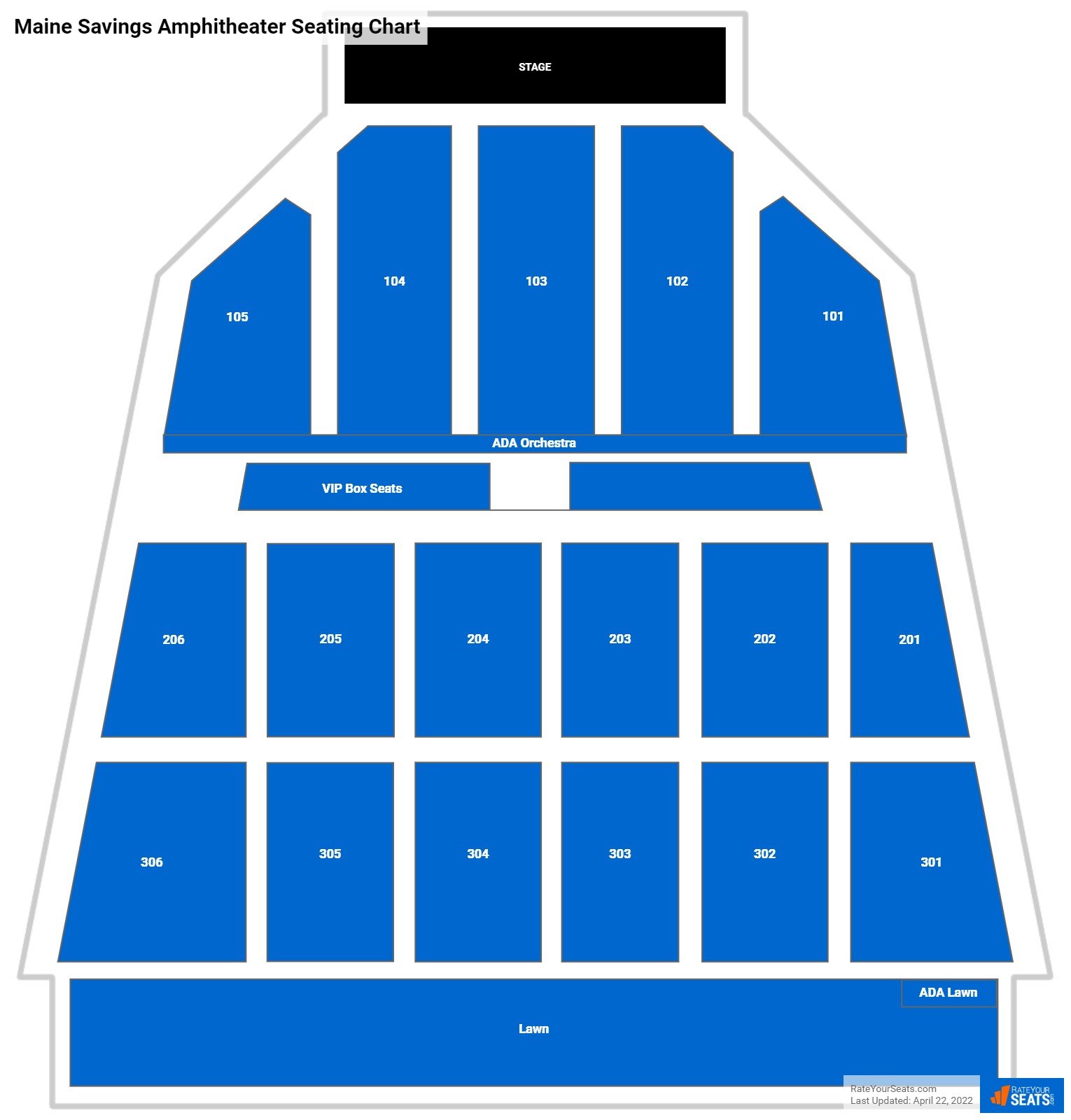 Maine Savings Amphitheater Concert Seating Chart