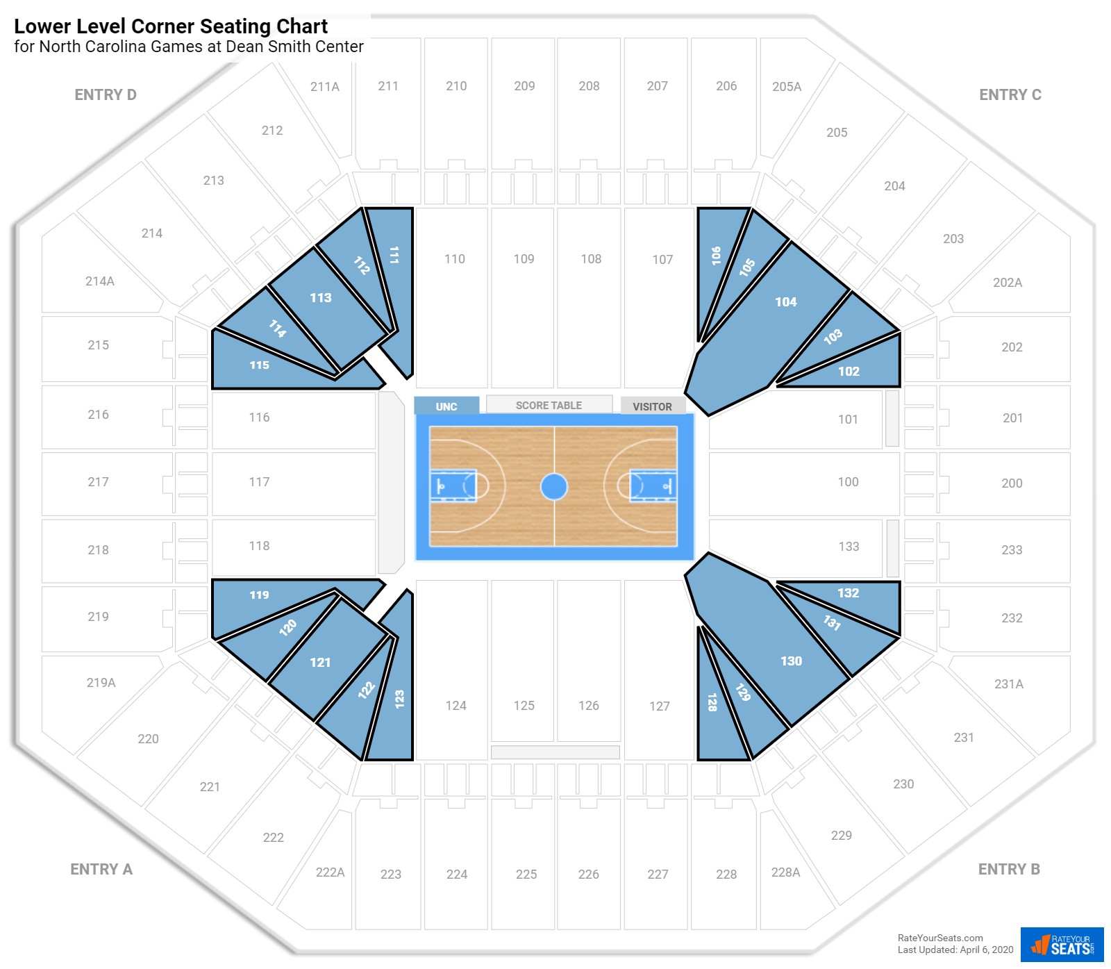 Dean Center Seating Chart