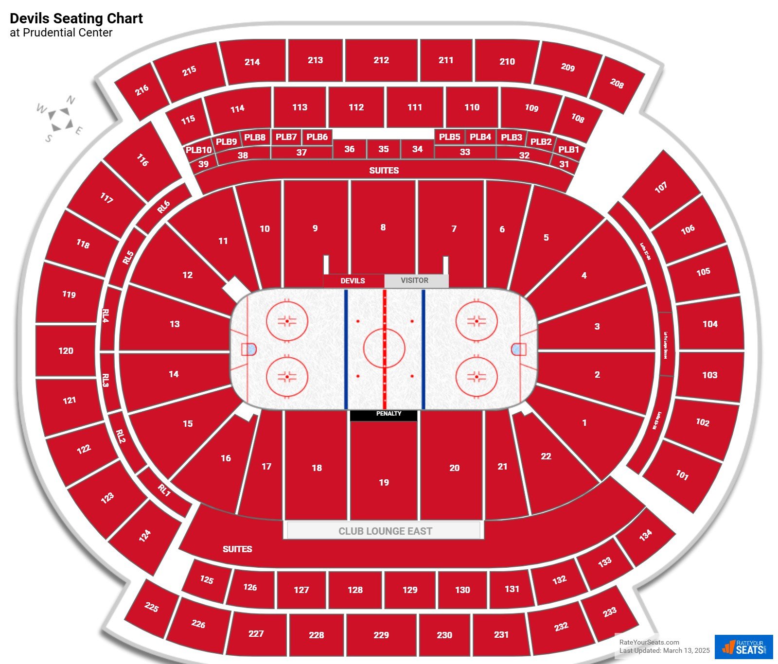 Prudential Center Seating 