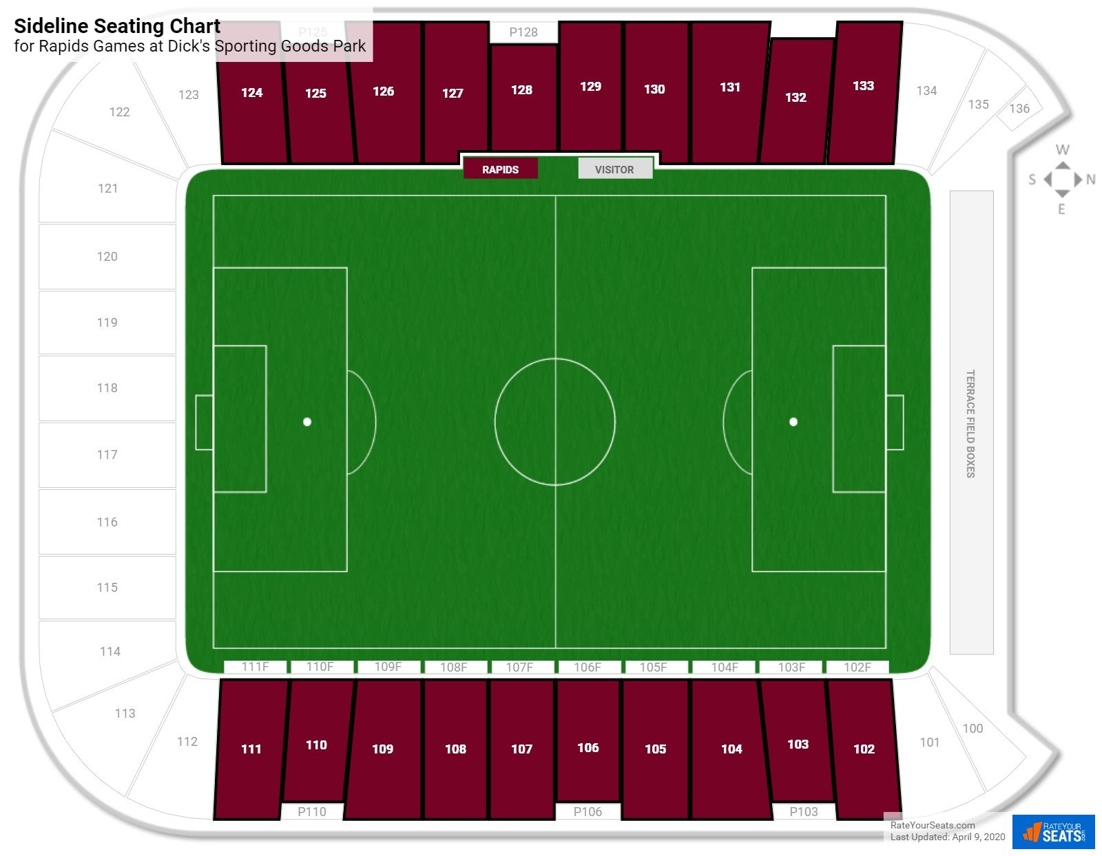 Colorado Rapids Seating Chart