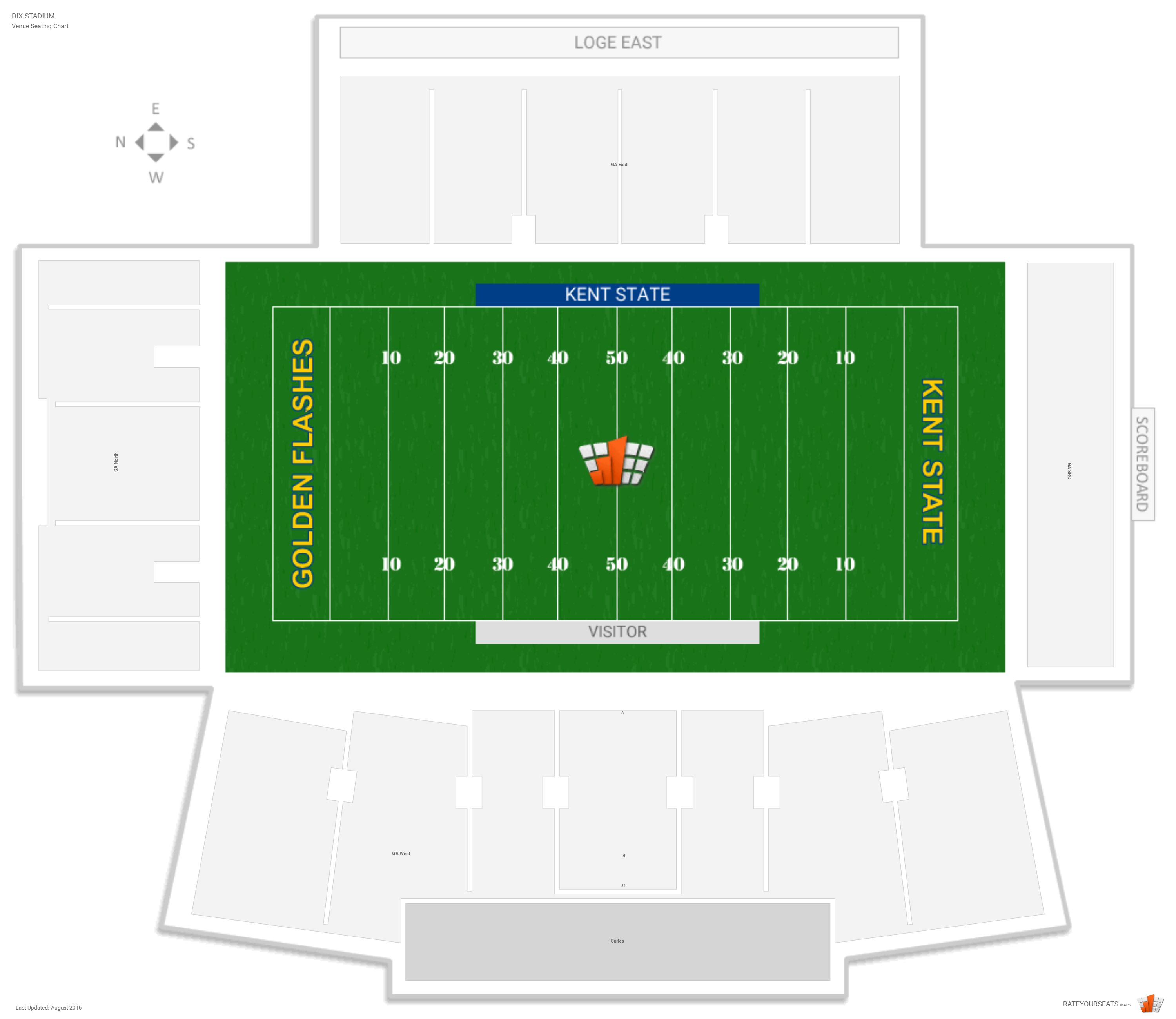 Dix Stadium (Kent State) Seating Guide - RateYourSeats.com