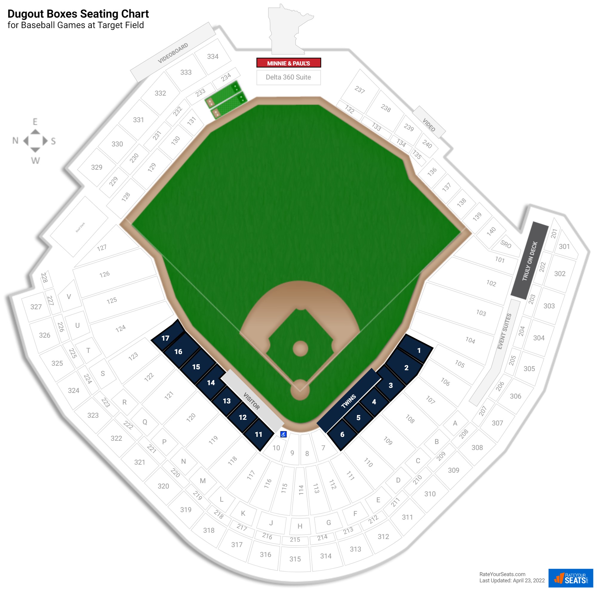 Target Field Seating Chart Suites Bios Pics