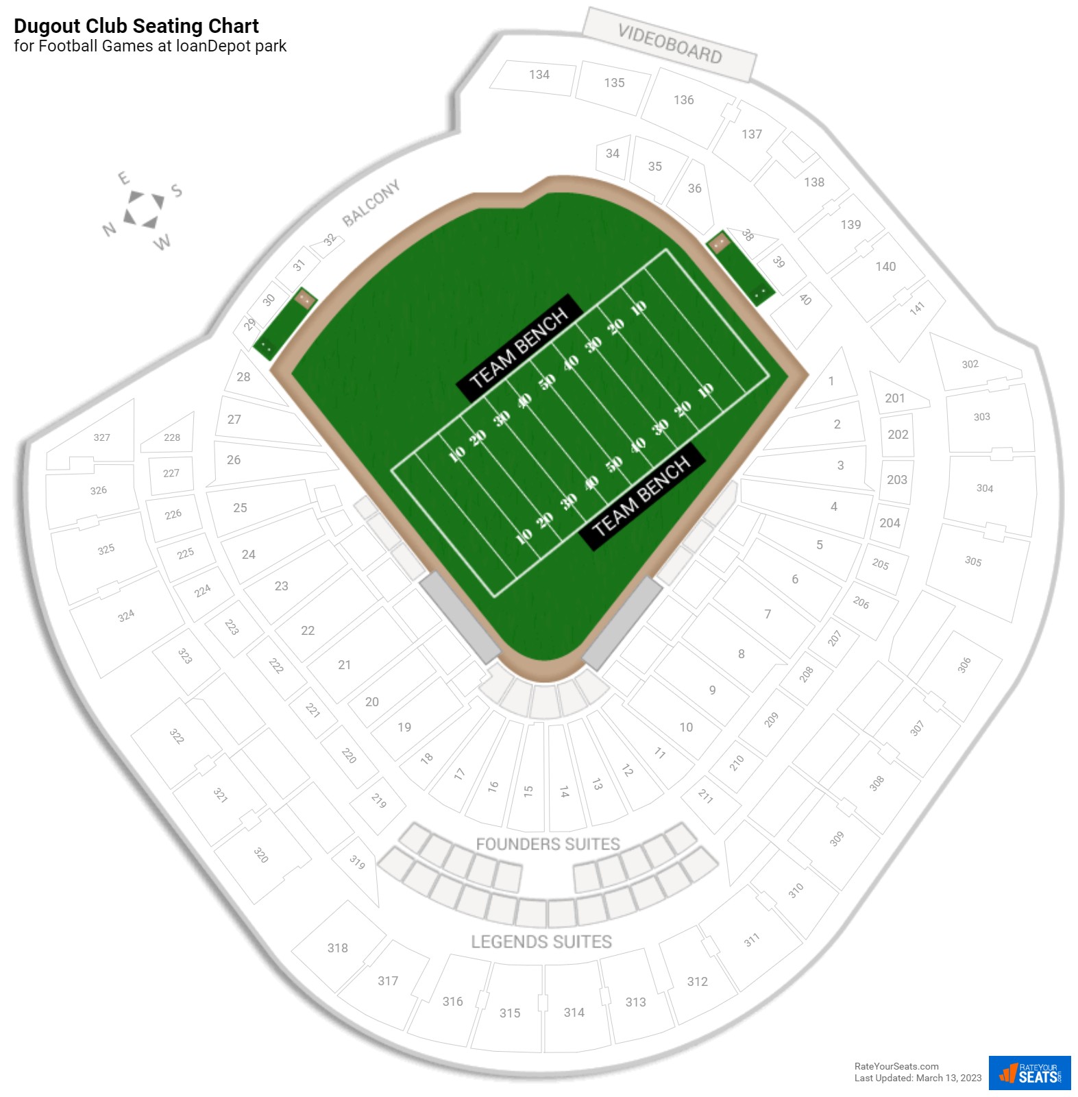 Marlins Ballpark Seating Chart + Rows, Seats and Club Seats