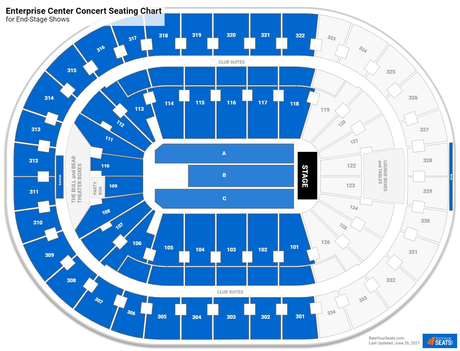 Breakdown Of The Enterprise Center Seating Chart