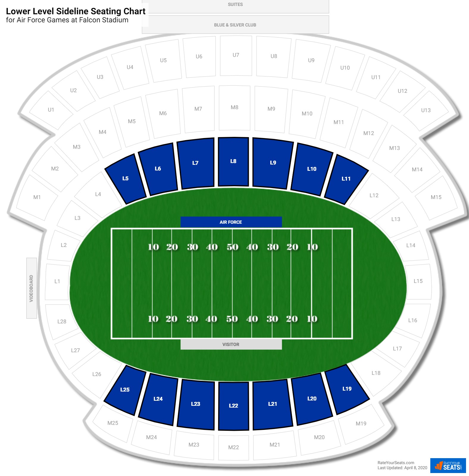 Falcon Stadium (Air Force) Seating Guide