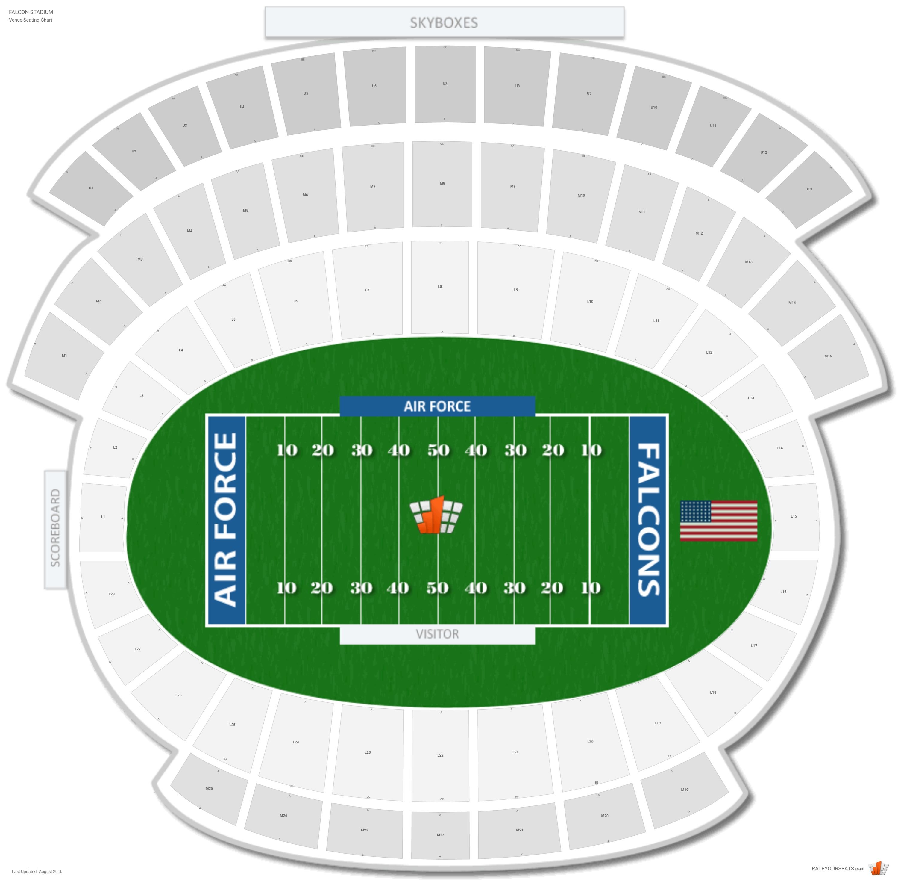 Air Force Falcons Football Stadium Seating Chart