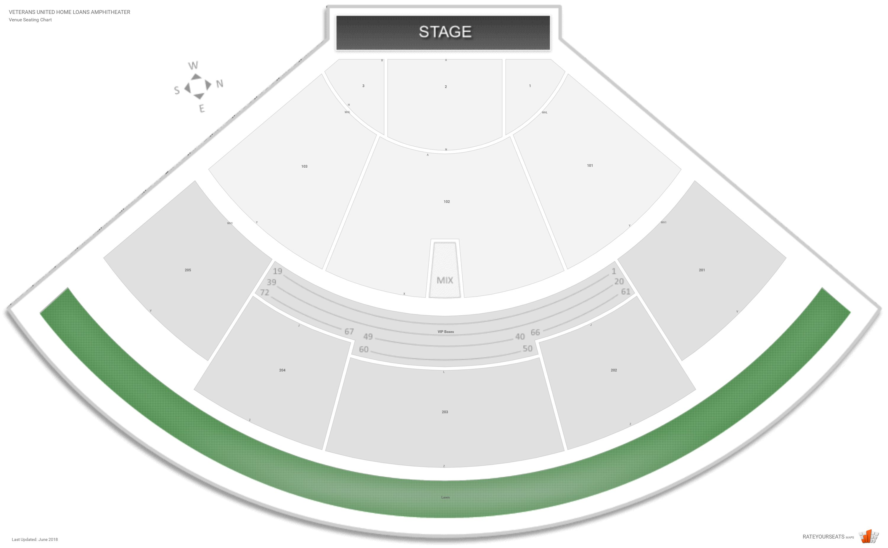 Farm Bureau Live Seating Chart With Rows And Seat Numbers