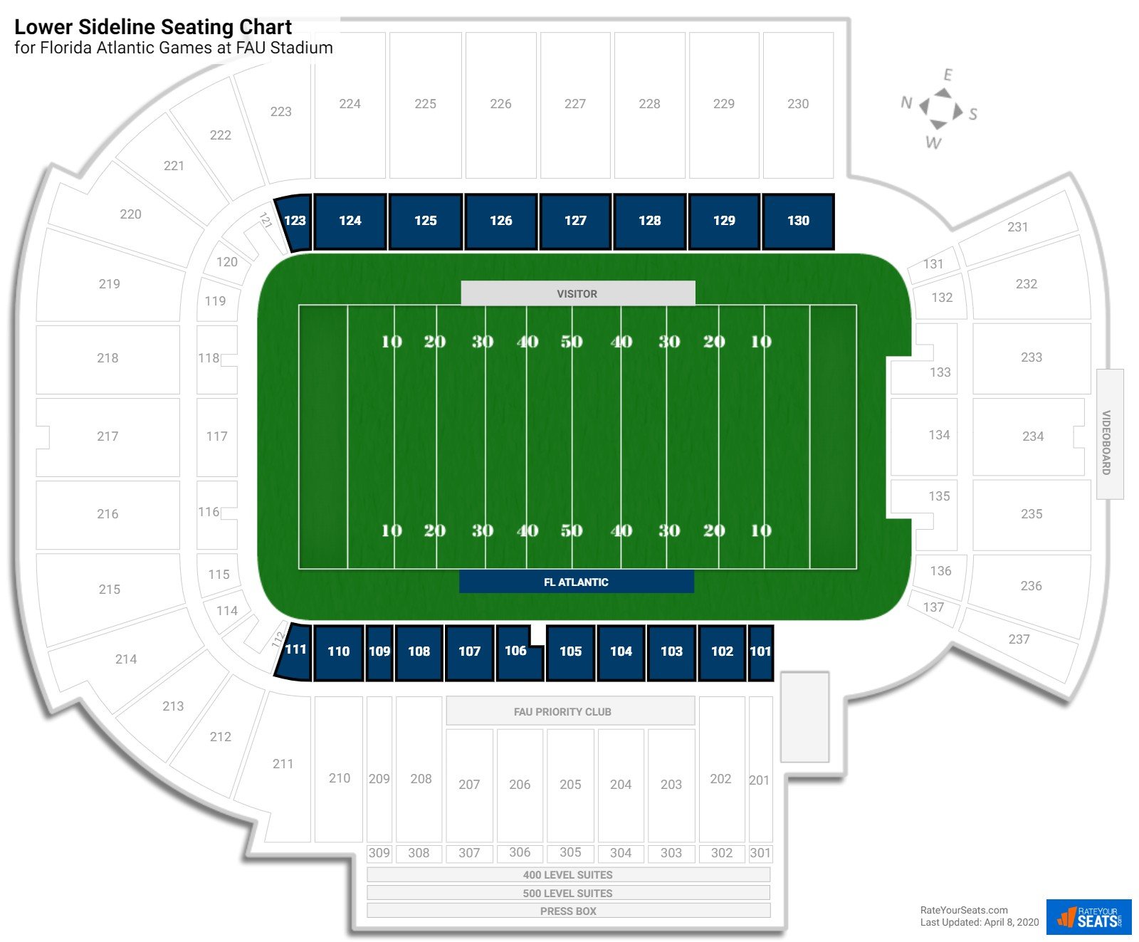 Fau Stadium Seating Chart