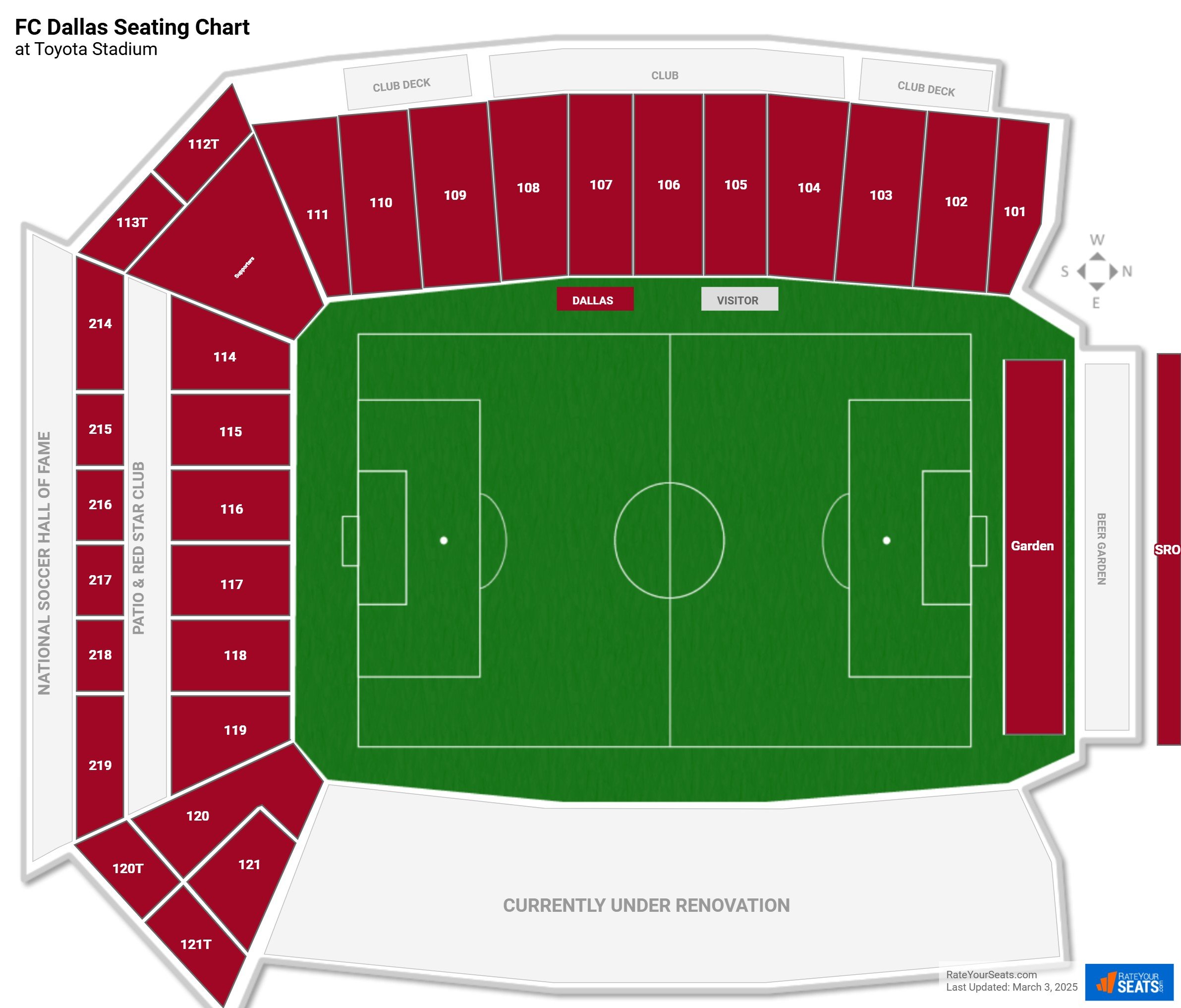 Toyota Field Seating Chart